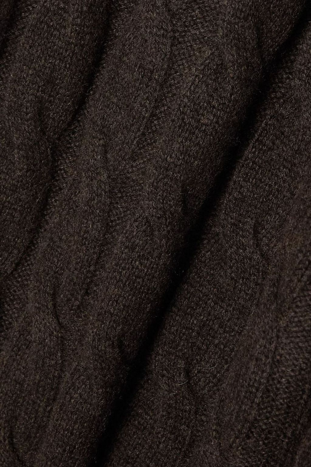 LE KASHA Trevise cable-knit cashmere wide-leg pants