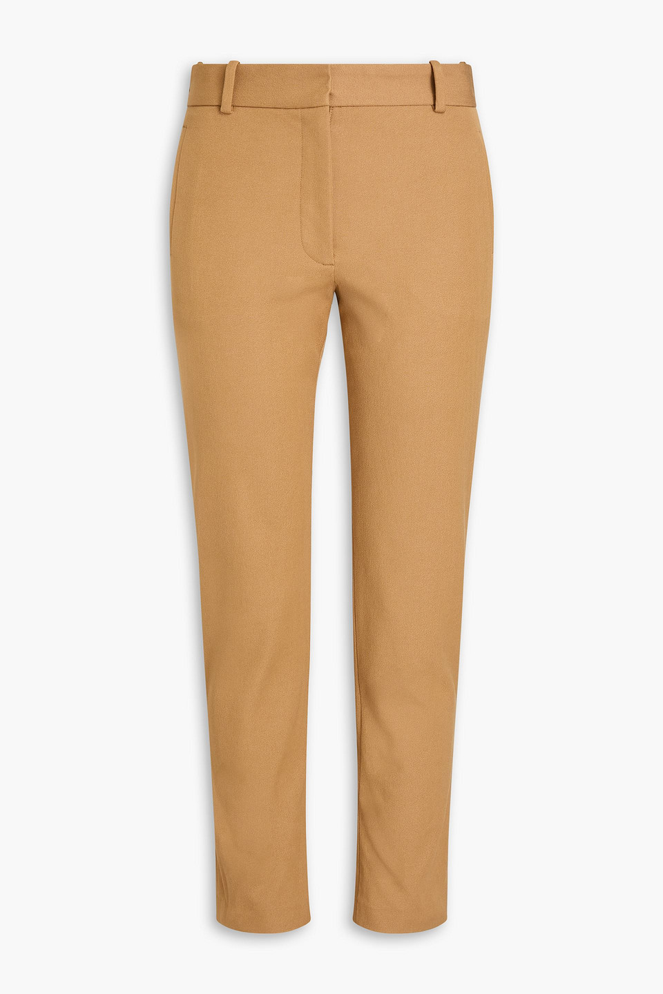 Joseph New Eliston Cropped Gabardine Skinny Pants In Camel