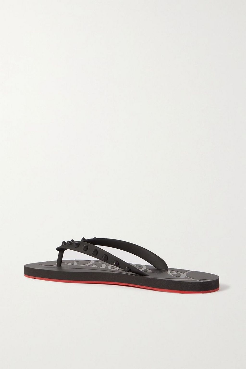 CHRISTIAN LOUBOUTIN Donna spiked rubber flip flops