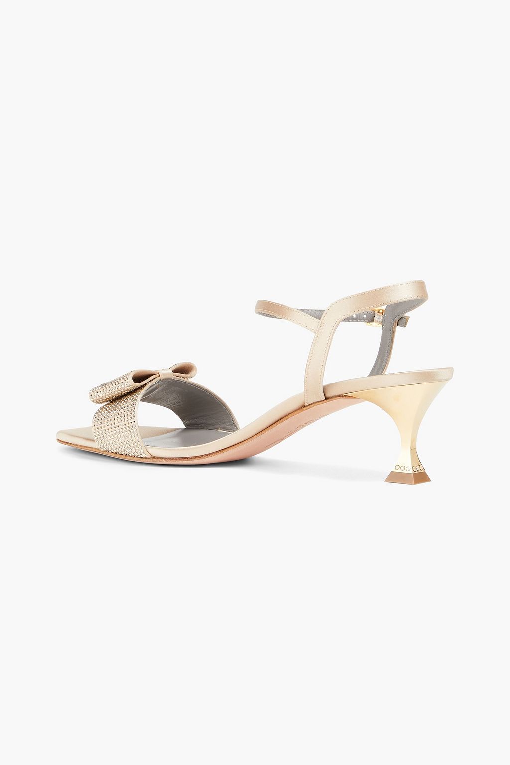 GINA Rossini embellished satin sandals