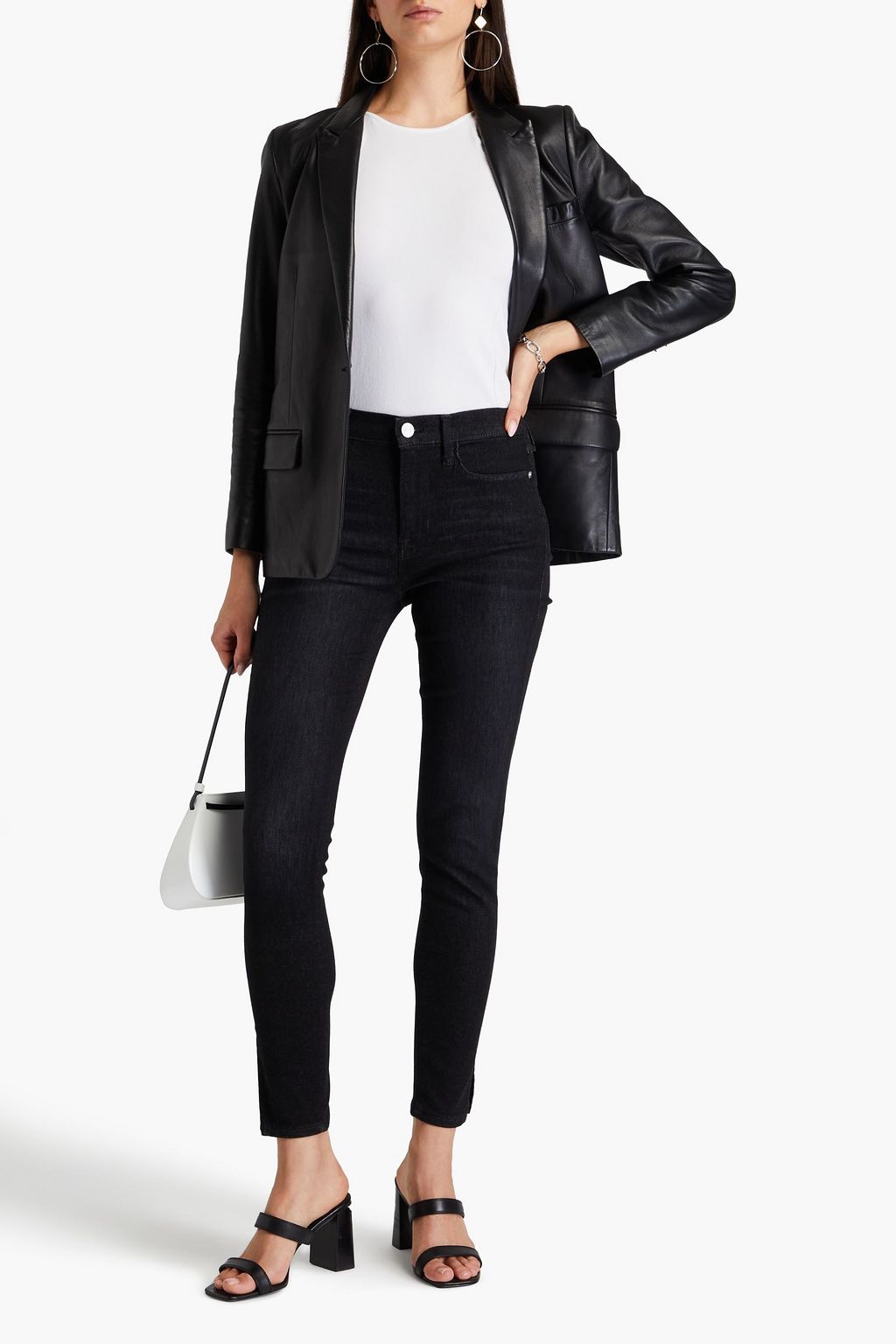FRAME High-rise skinny jeans