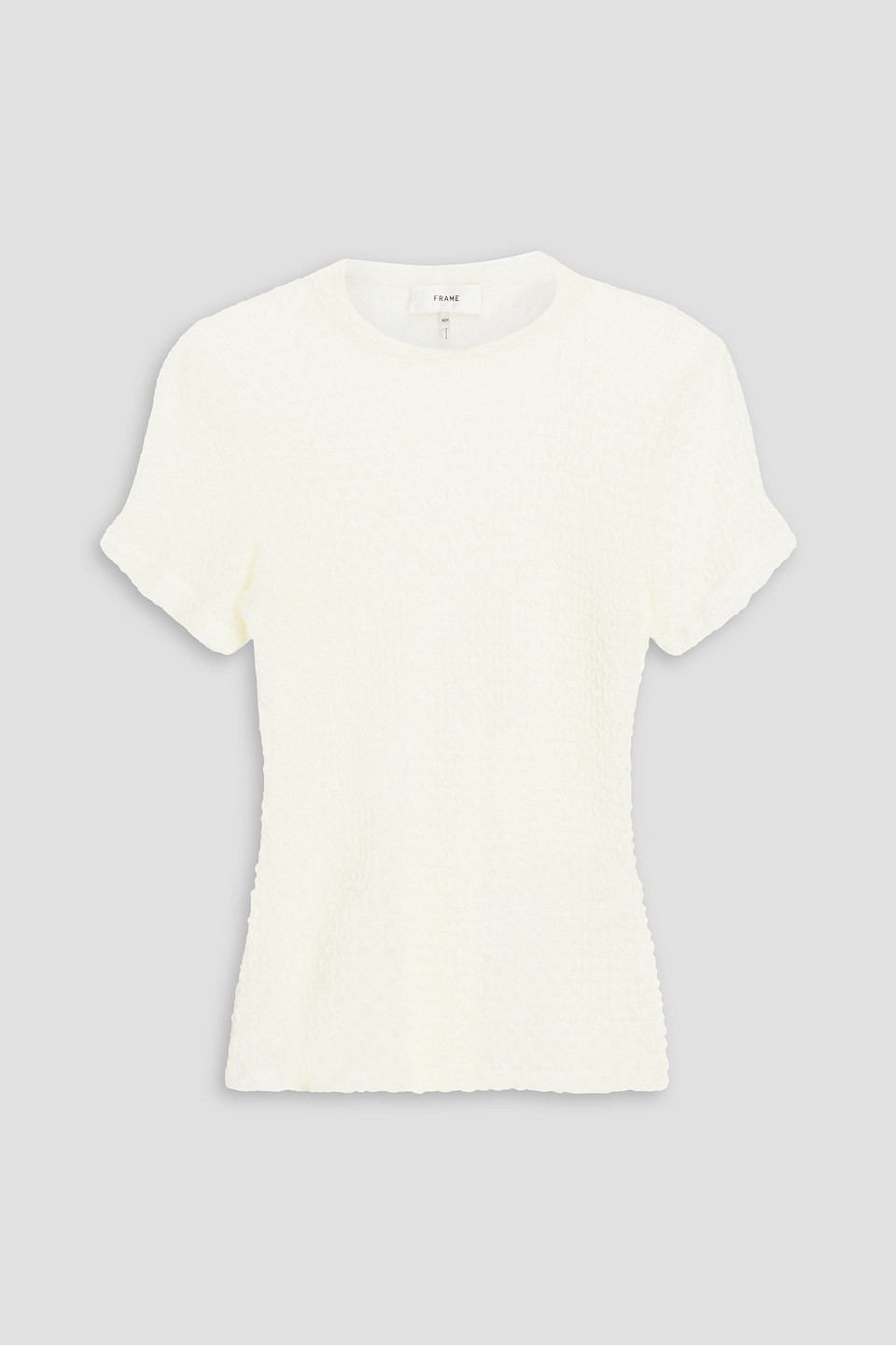 Frame Stretch-lace Top In Ivory