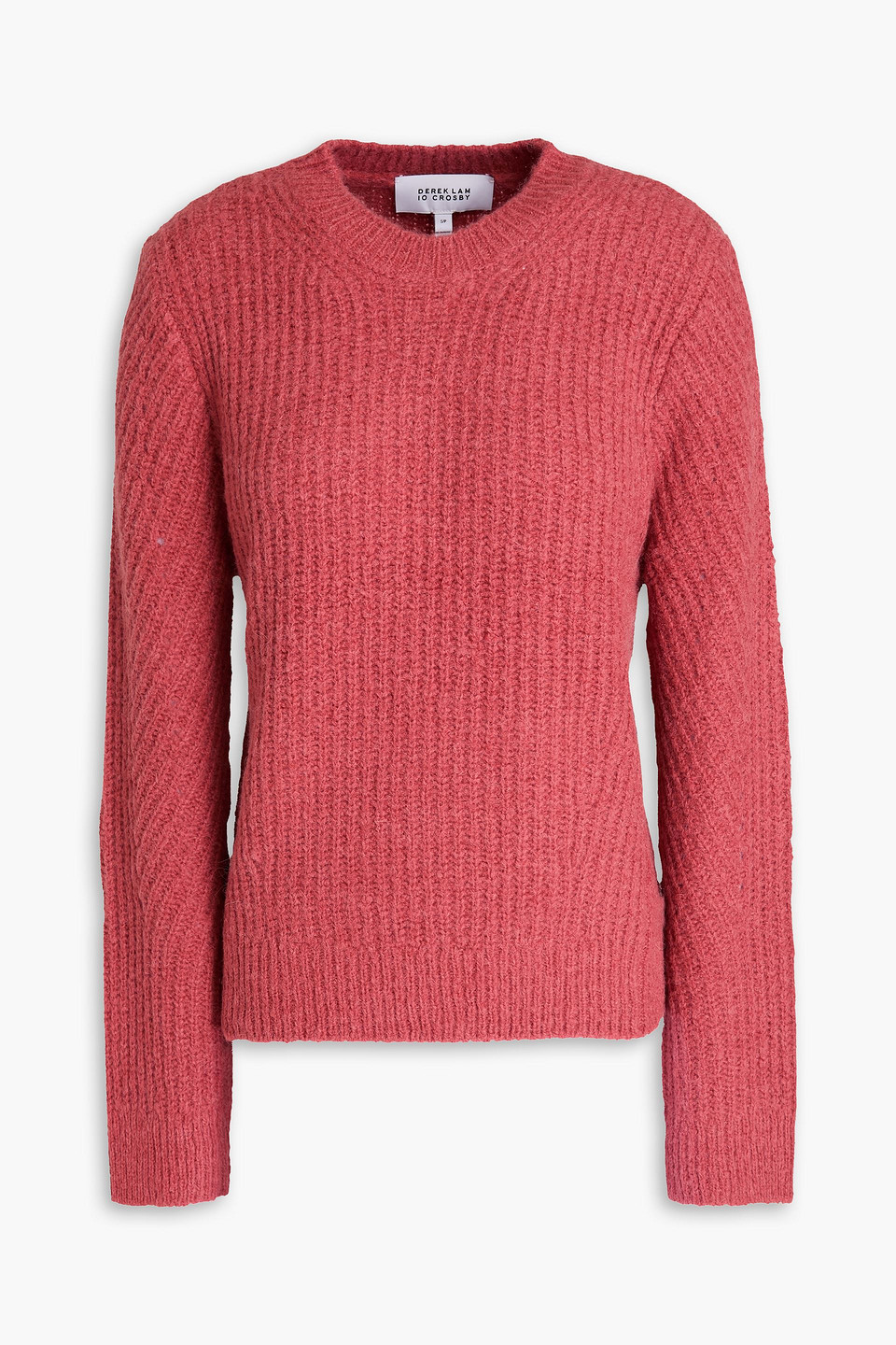 Derek Lam 10 Crosby Pullover Aus Ripp- Und Pointelle-strick In Ziegelrot