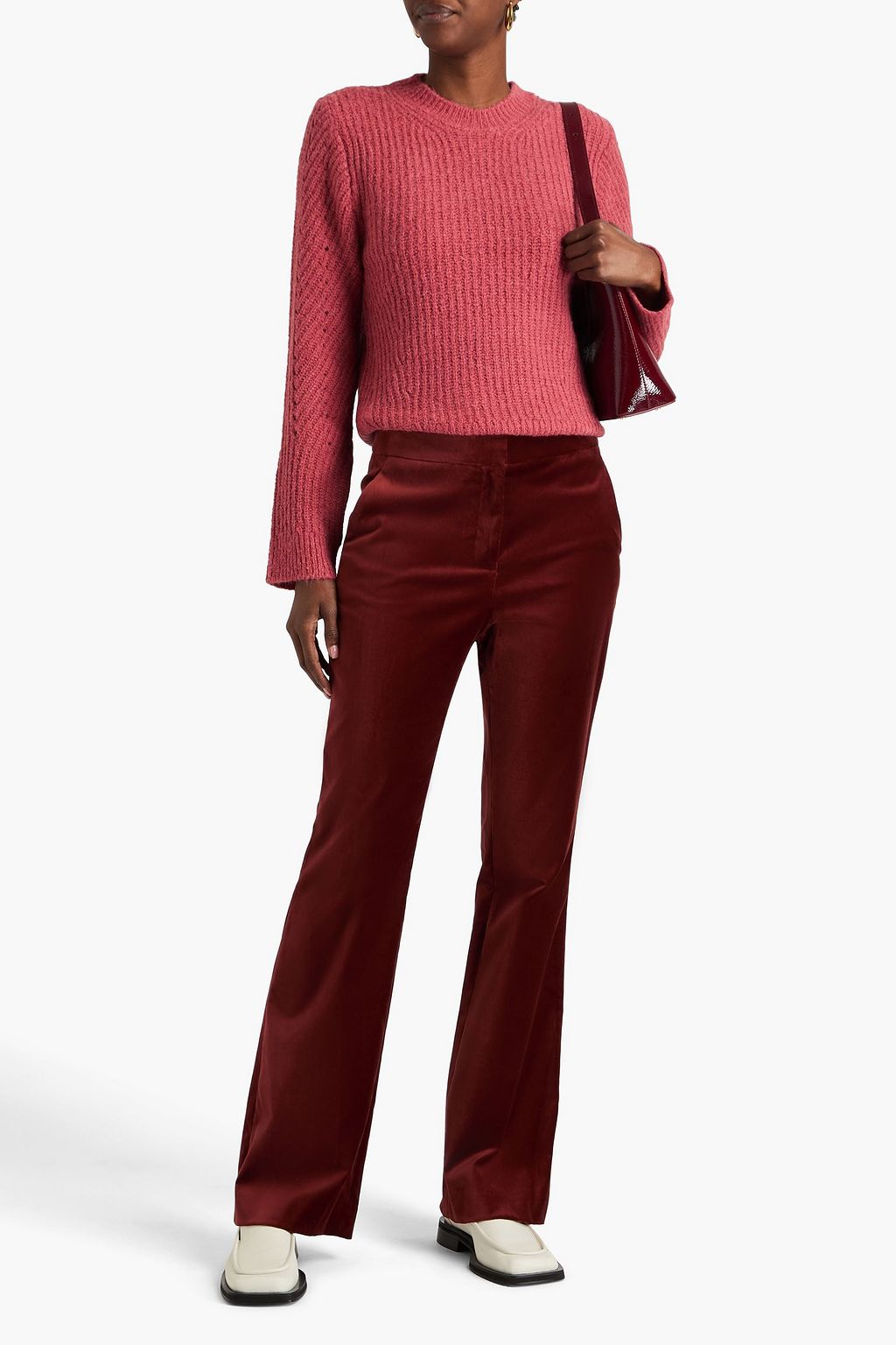 DEREK LAM 10 CROSBY كنزة رياضية بحبكة مضلّعة