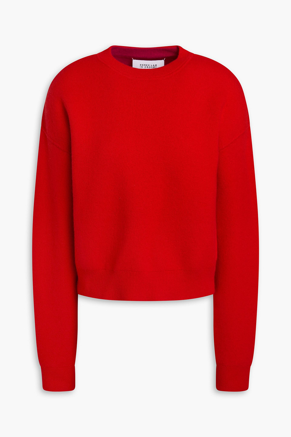 Derek Lam 10 Crosby Wool-blend Sweater In Tomato Red