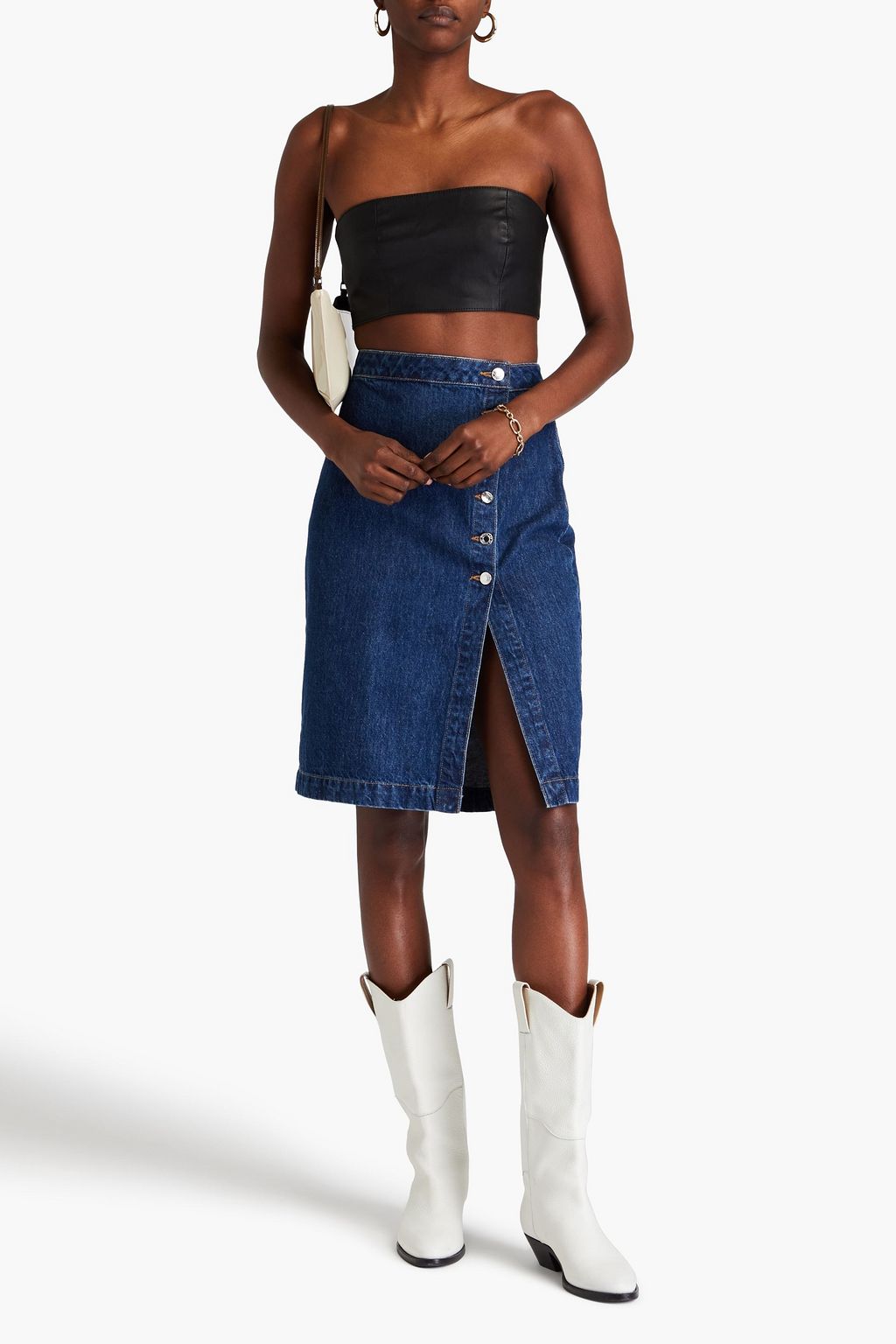 DEREK LAM 10 CROSBY 데님 스커트