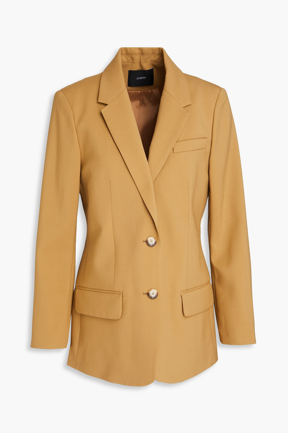 Joseph Jackie Wool-blend Twill Blazer In Camel