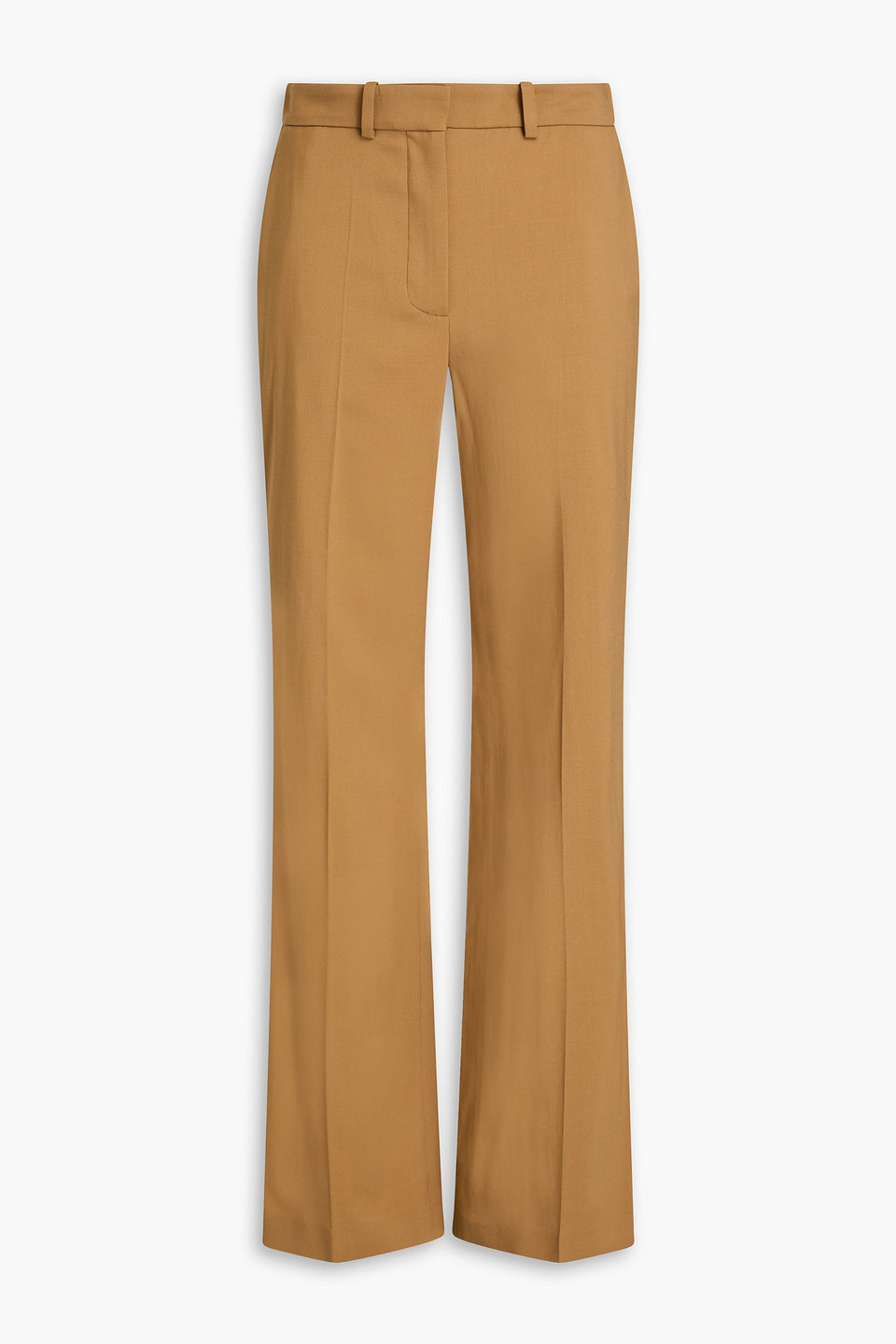 Joseph Morissey Wool-blend Twill Straight-leg Pants In Camel