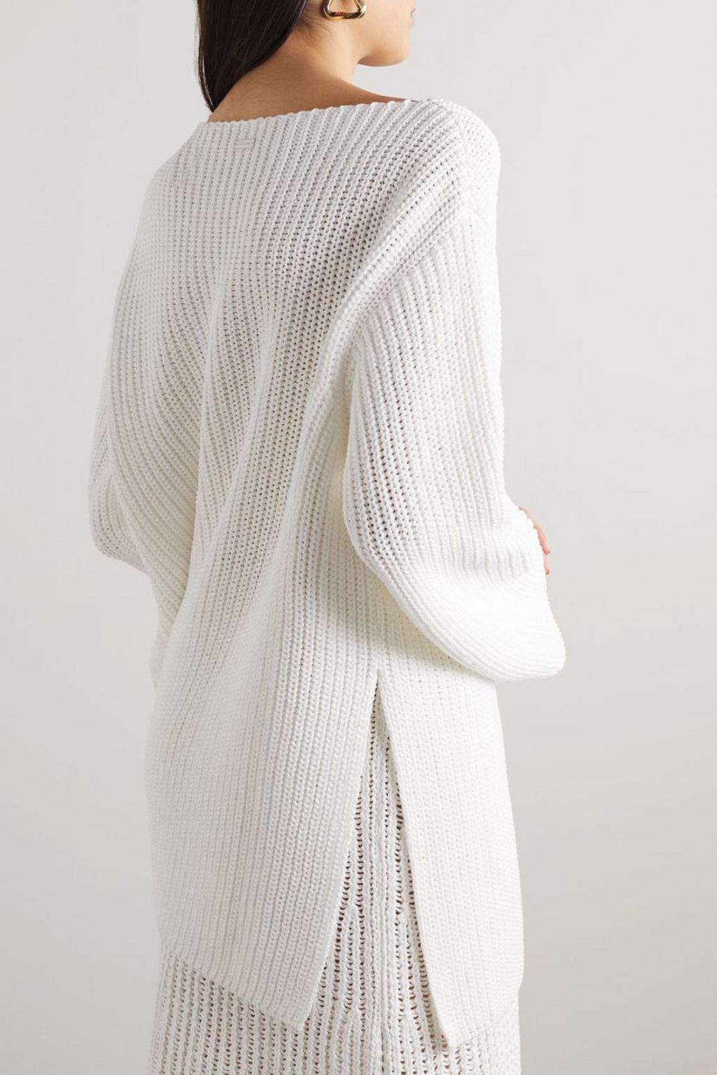 FERRAGAMO Oversized ribbed cotton sweater