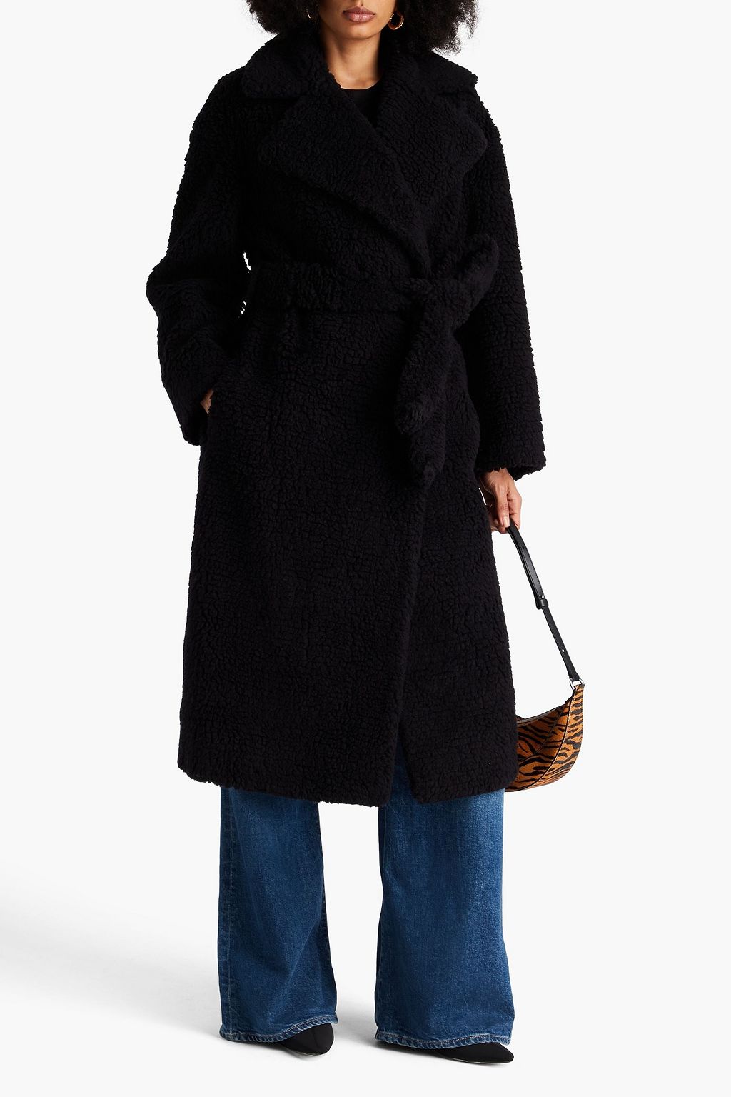 JOSEPH Cabanis double-breasted camel wool and silk-blend coat