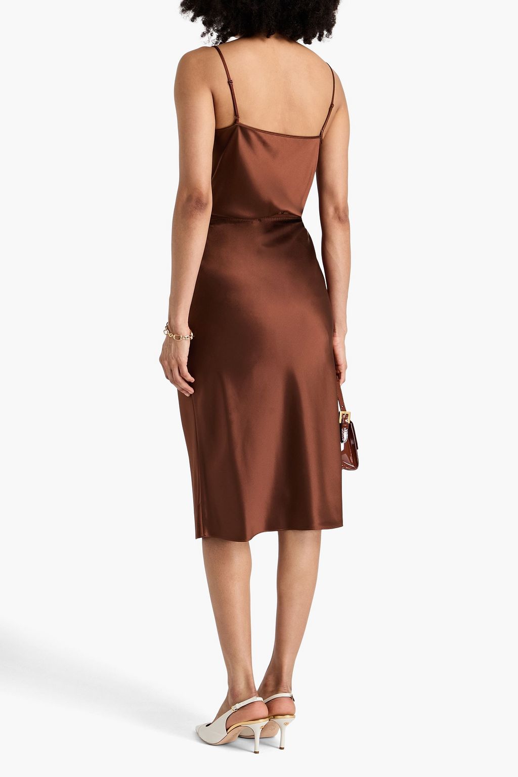 JOSEPH Isaak silk-satin skirt
