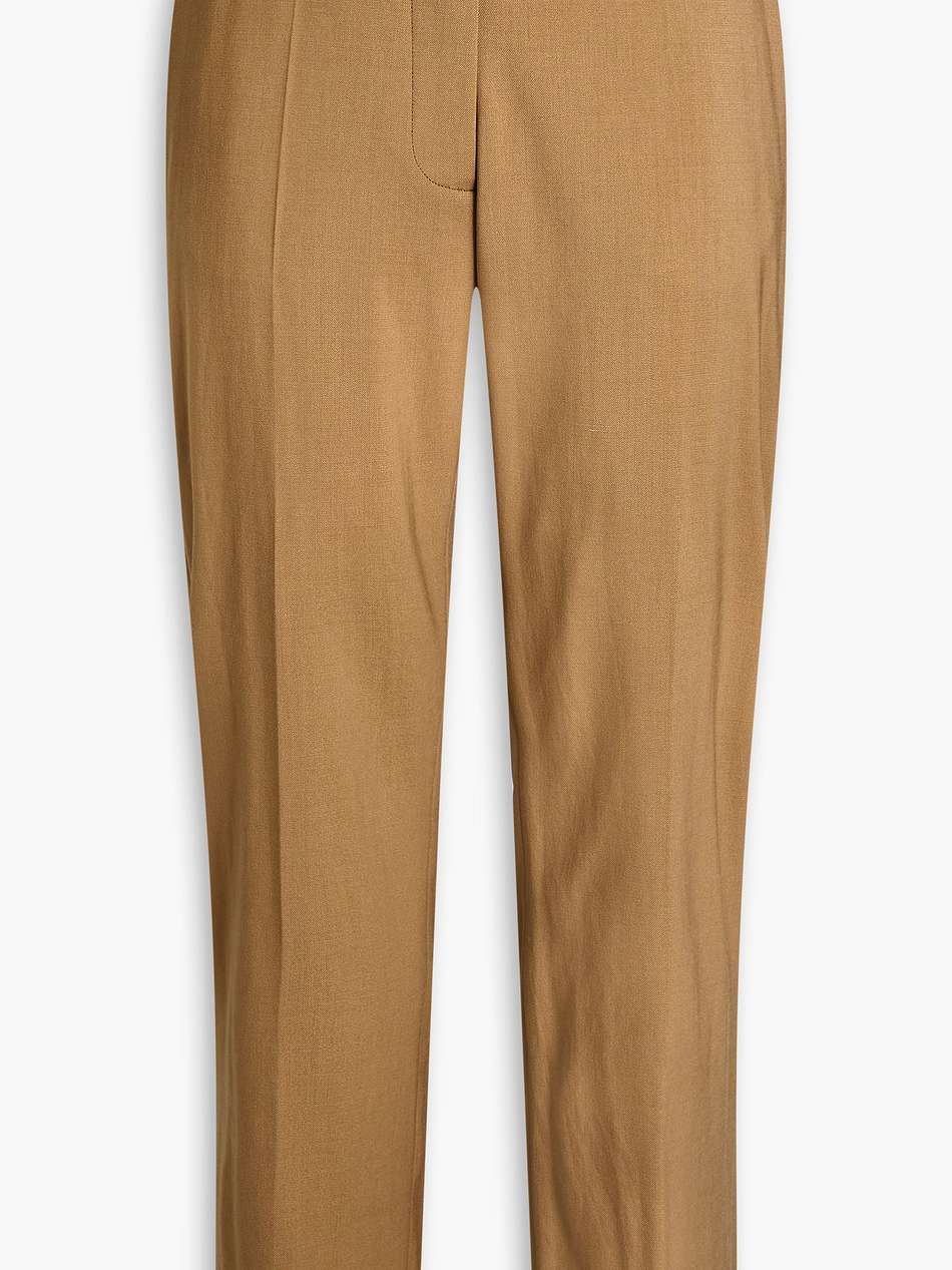 coleman cropped wool-blend twill slim-leg pants