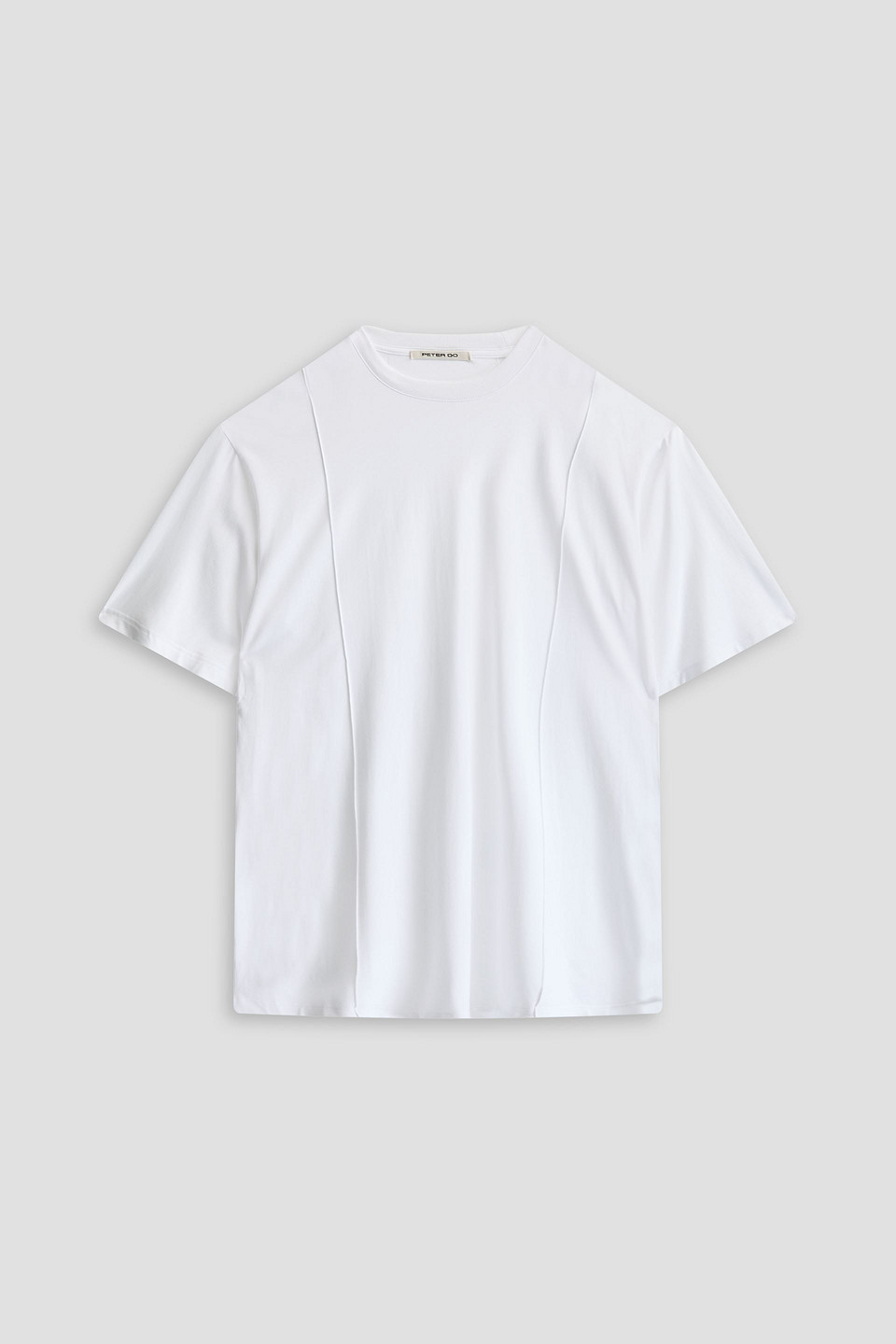 Peter Do Creased Crew-neck T-shirt In Weiss