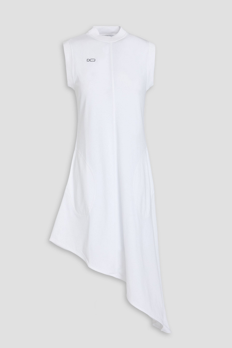 Peter Do Asymmetrisches Midikleid Aus Baumwoll-jersey In Weiss