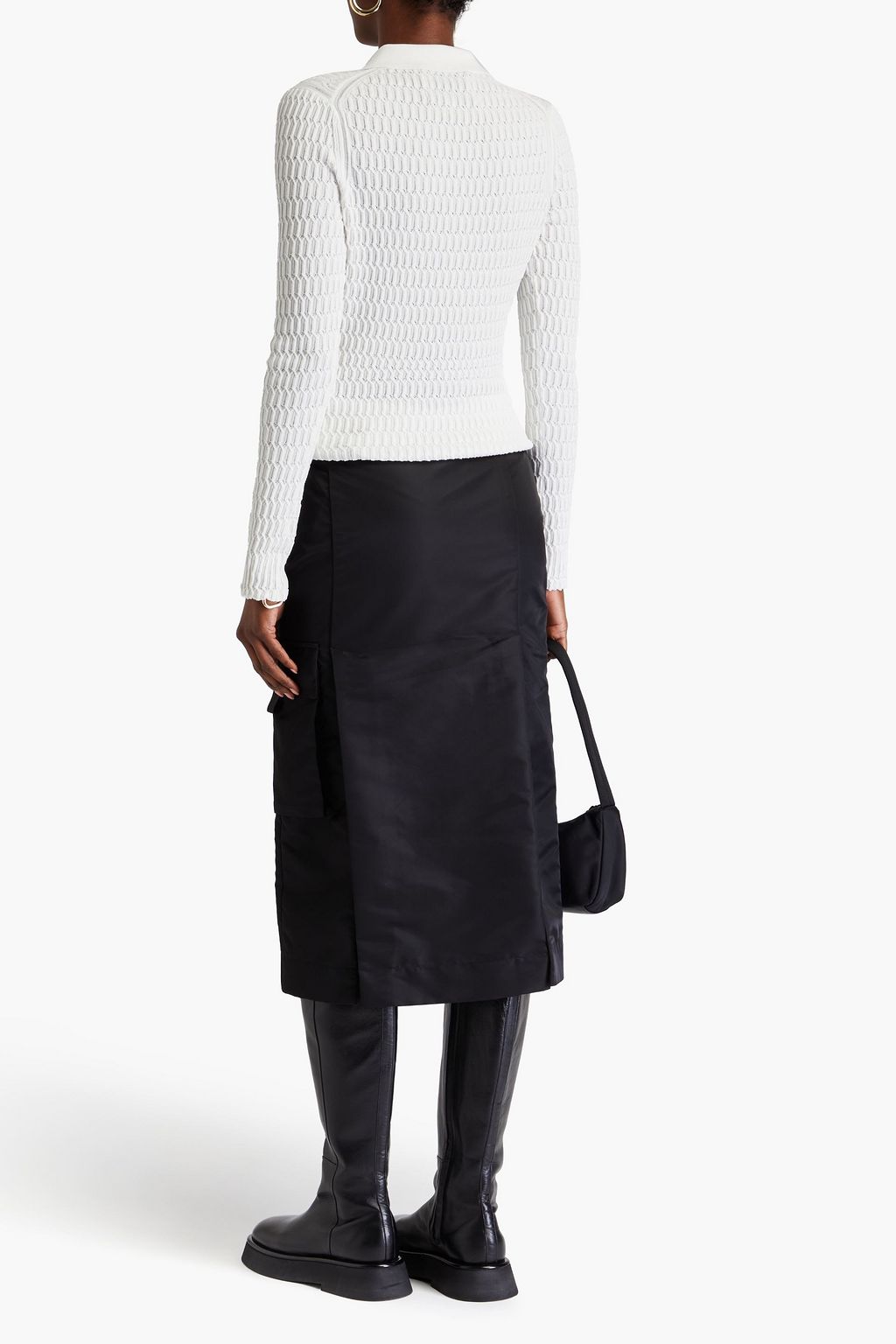 3.1 PHILLIP LIM كنزة رياضية بولو محبوكة