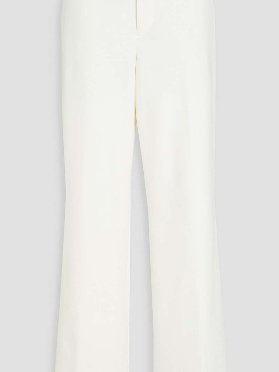 twill wide-leg pants