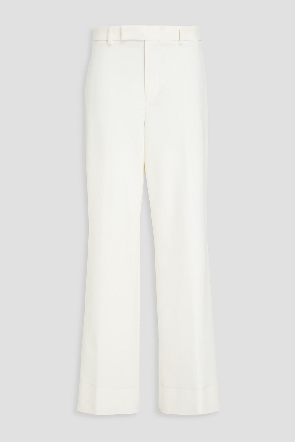 Frame Twill Wide-leg Pants In Ivory