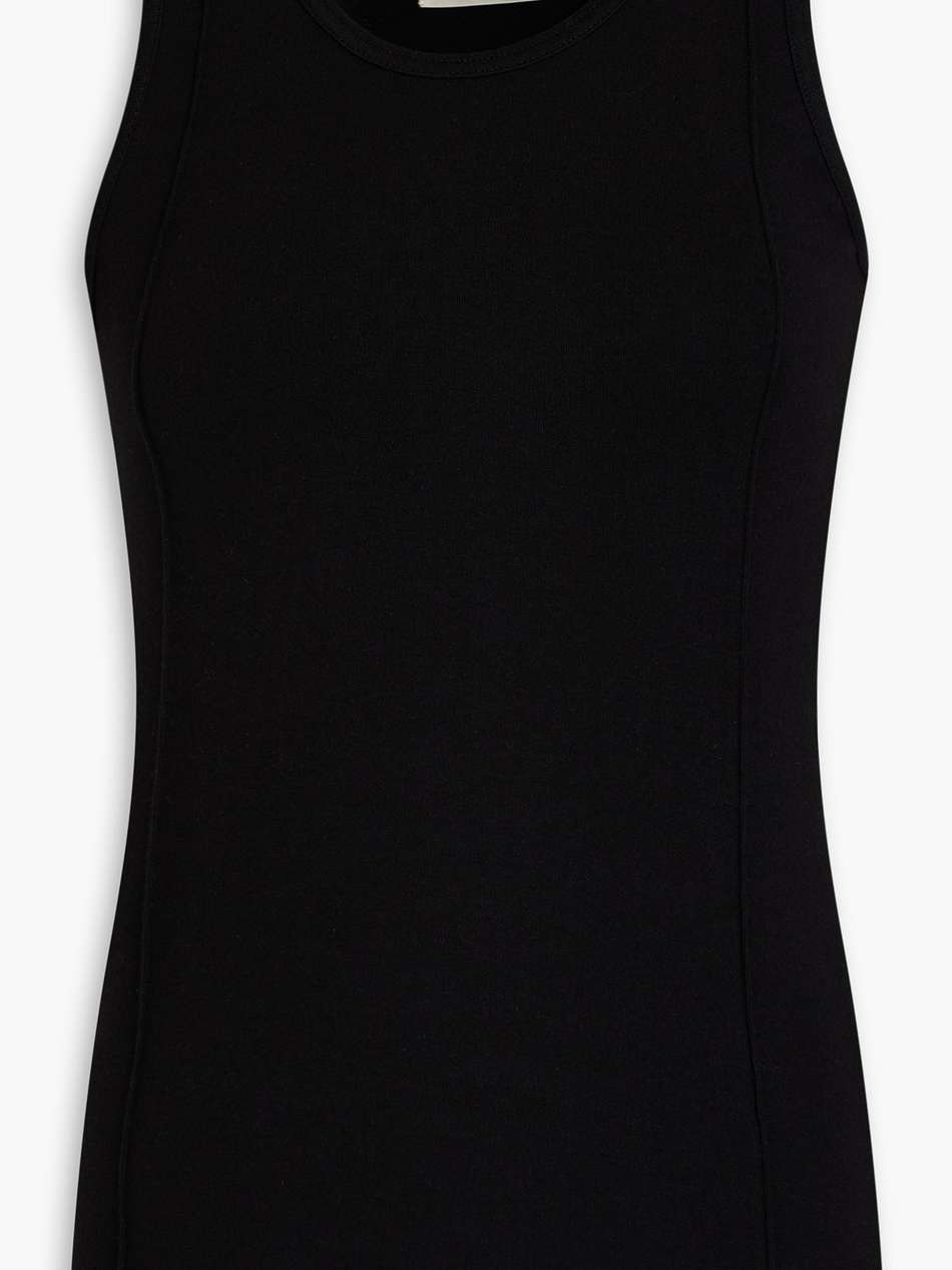 cotton-blend jersey tank