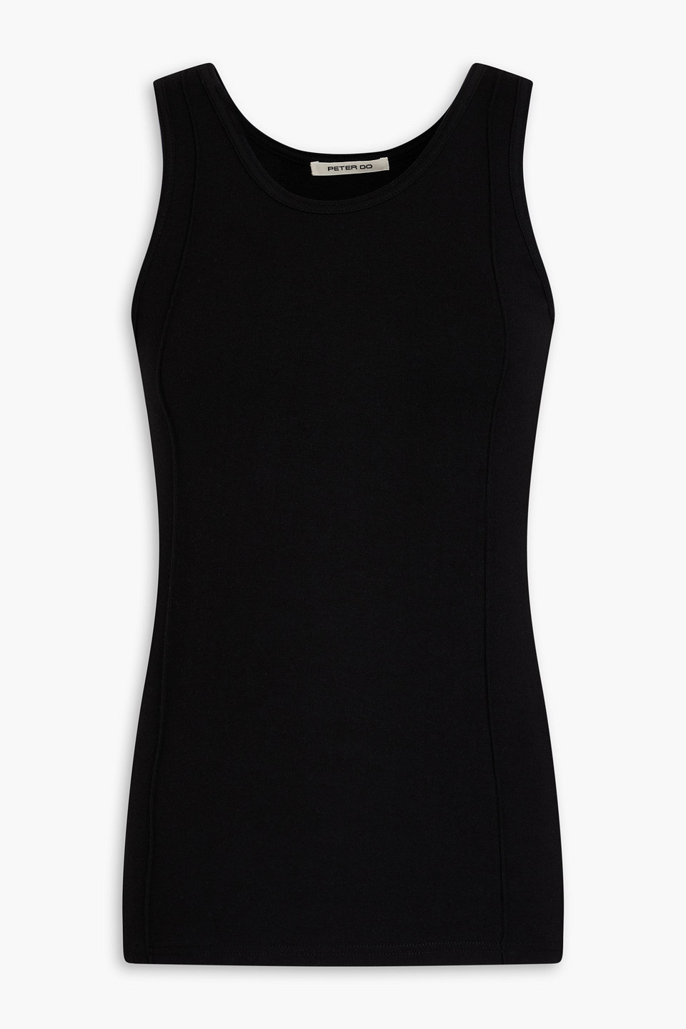 Peter Do Tanktop Aus Jersey Aus Einer Baumwollmischung In Schwarz