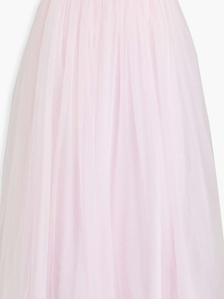 tulle midi skirt