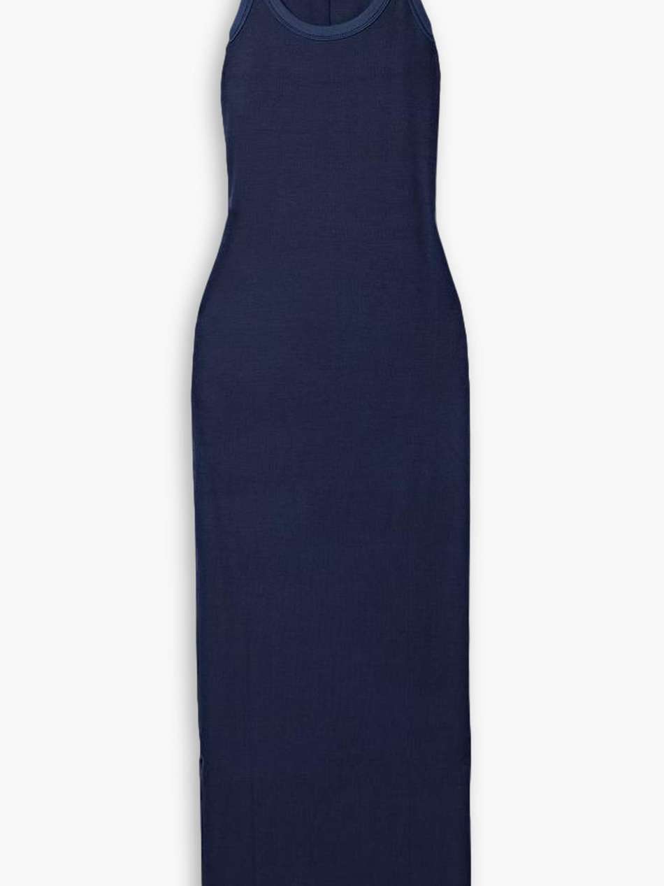 ribbed stretch-modal maxi dress
