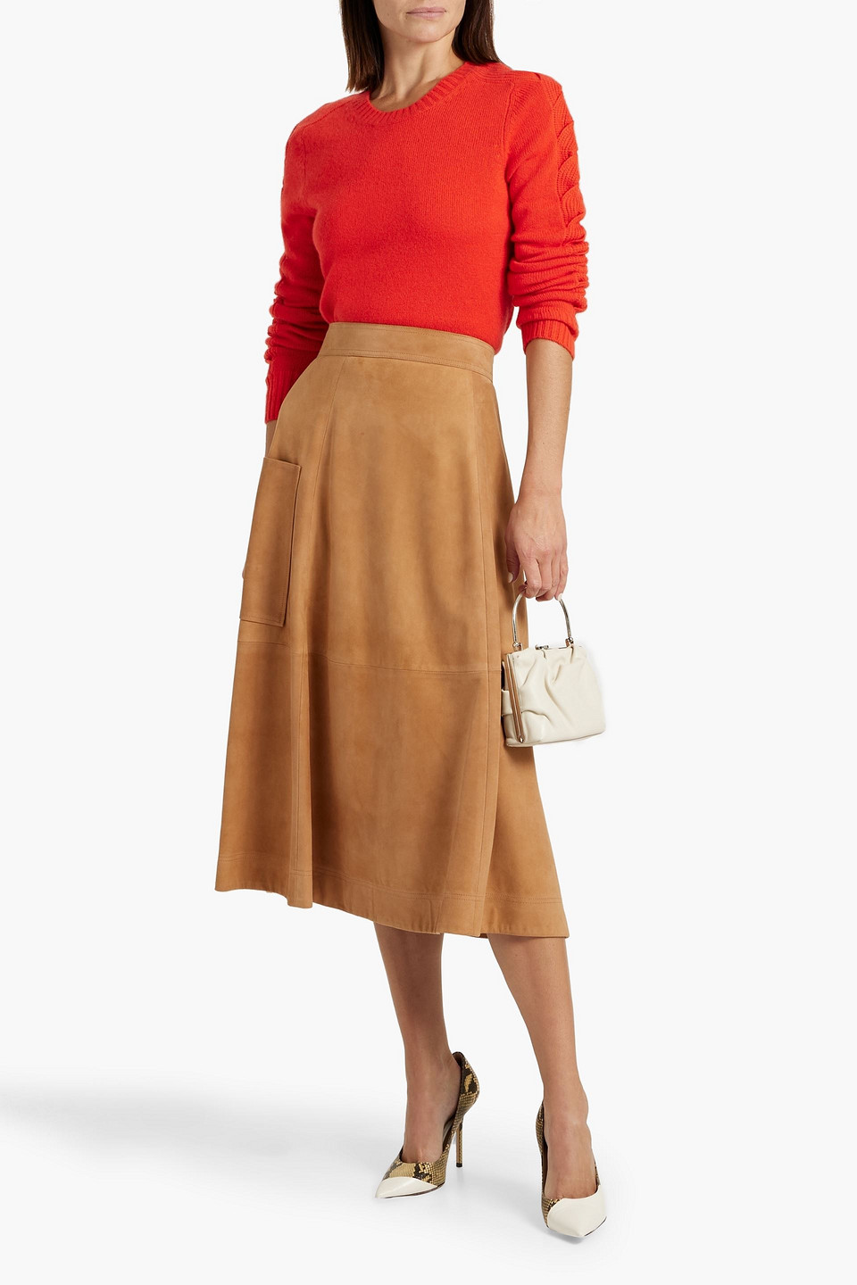 Autumn Cashmere Cable-knit Cashmere Sweater In Red