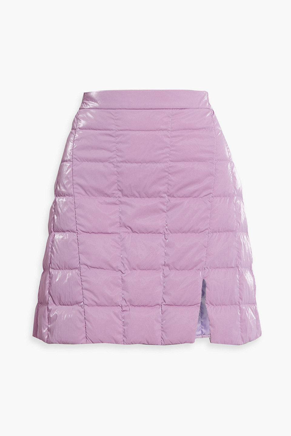 Ienki Ienki Quilted Vinyl Mini Skirt In Lilac