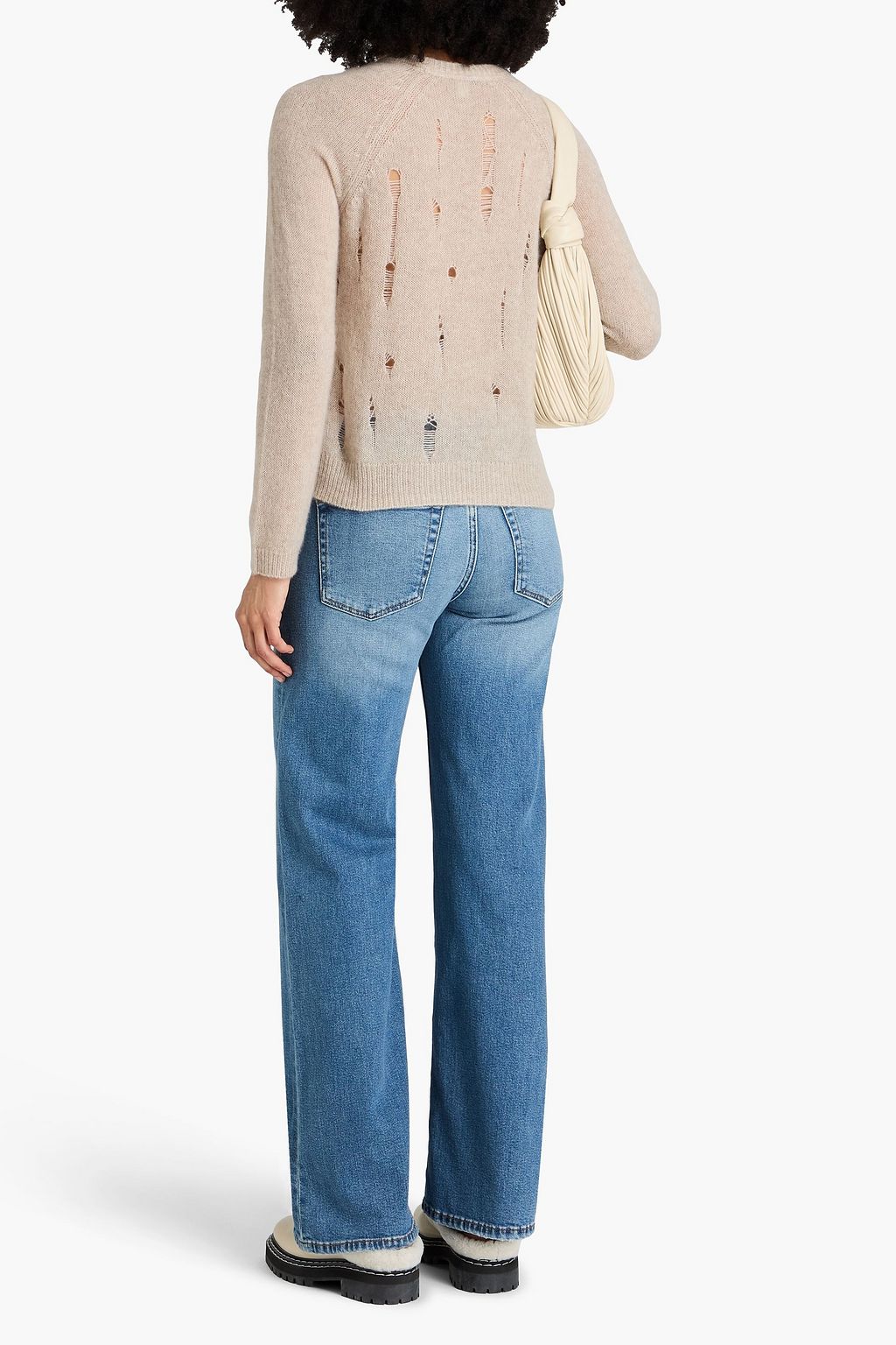 AUTUMN CASHMERE Cashmere and silk-blend sweater
