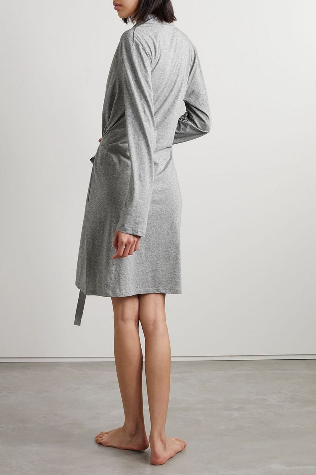 SKIN Coleen  Pima cotton-jersey robe
