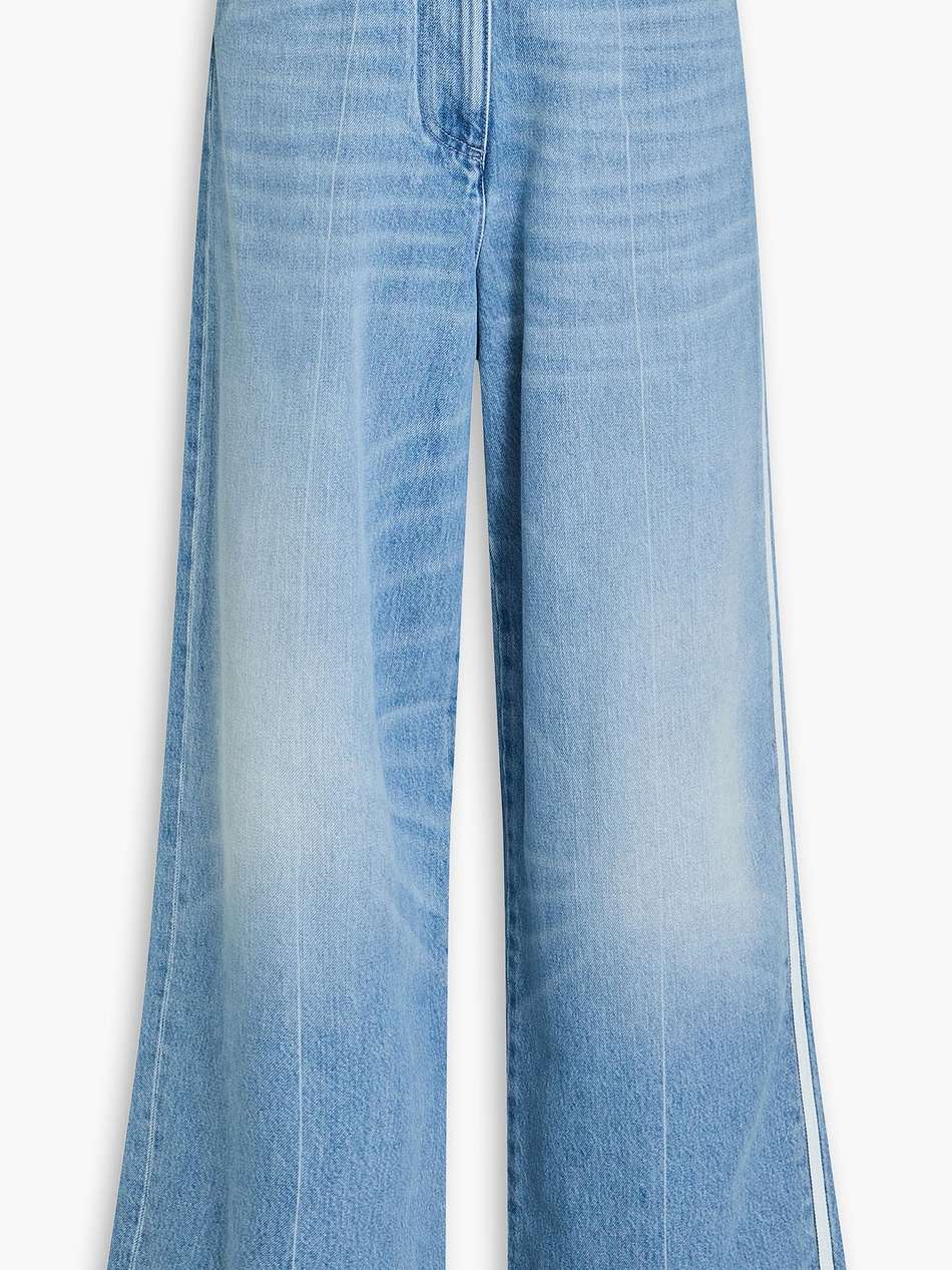 high-rise wide-leg jeans
