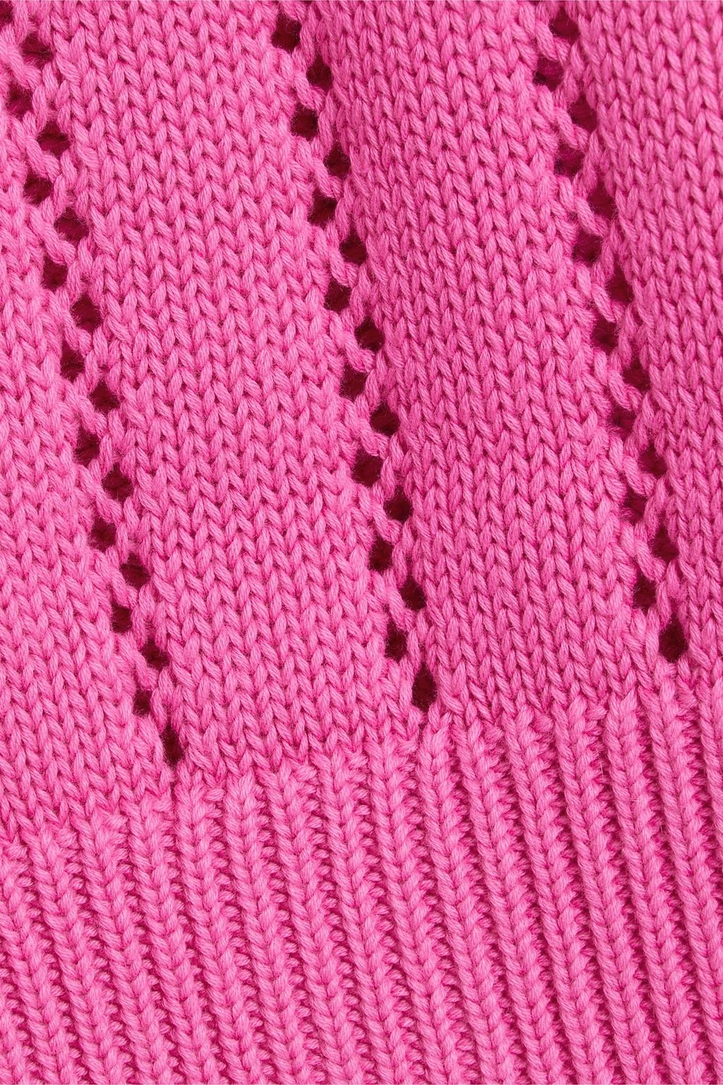 COTTON BY AUTUMN CASHMERE Pointelle-knit cotton sweater