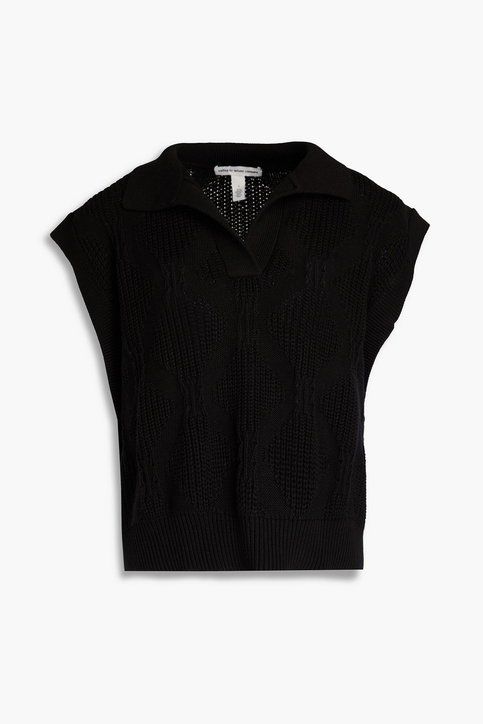 Ribbed cotton vest