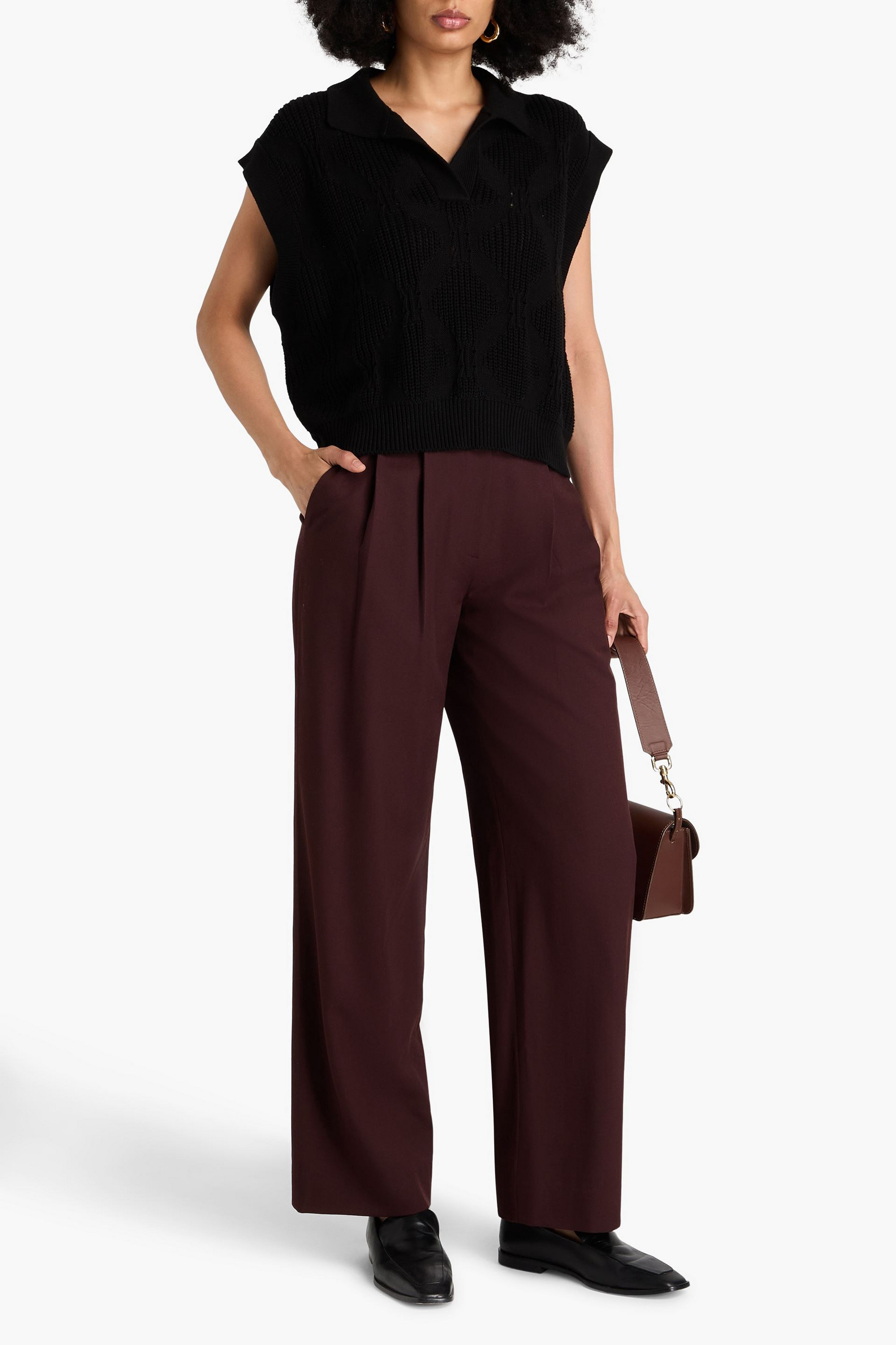 COTTON BY AUTUMN CASHMERE Ribbed cotton vest