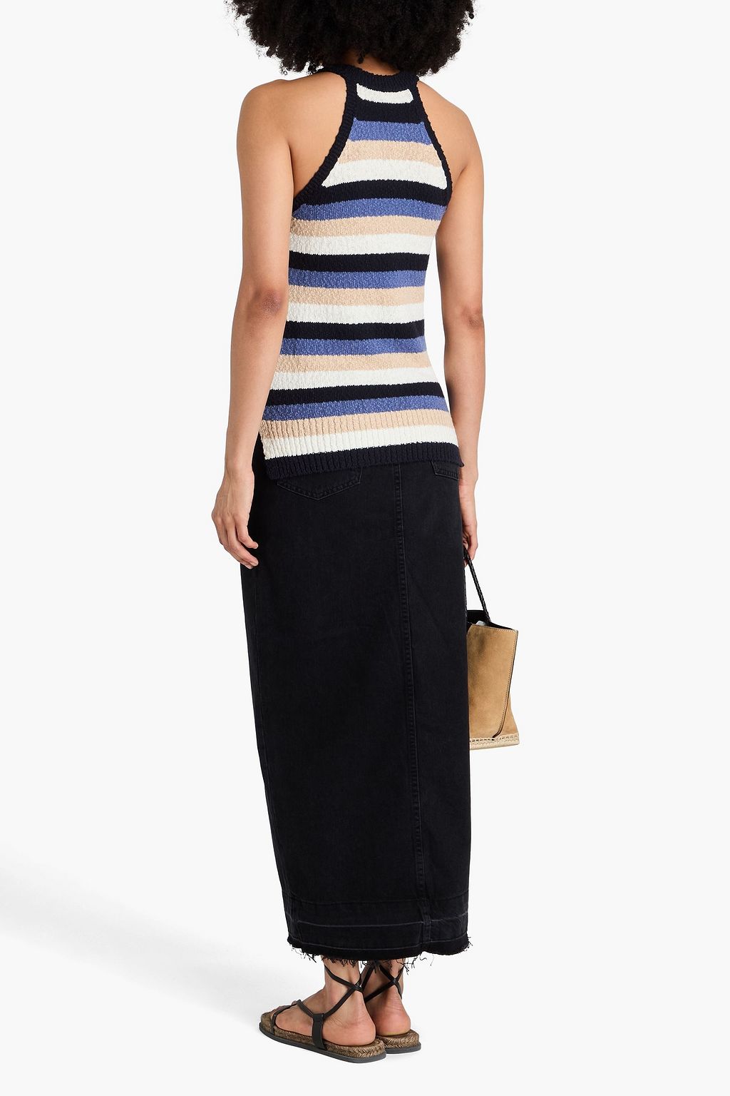 COTTON BY AUTUMN CASHMERE Striped cotton top