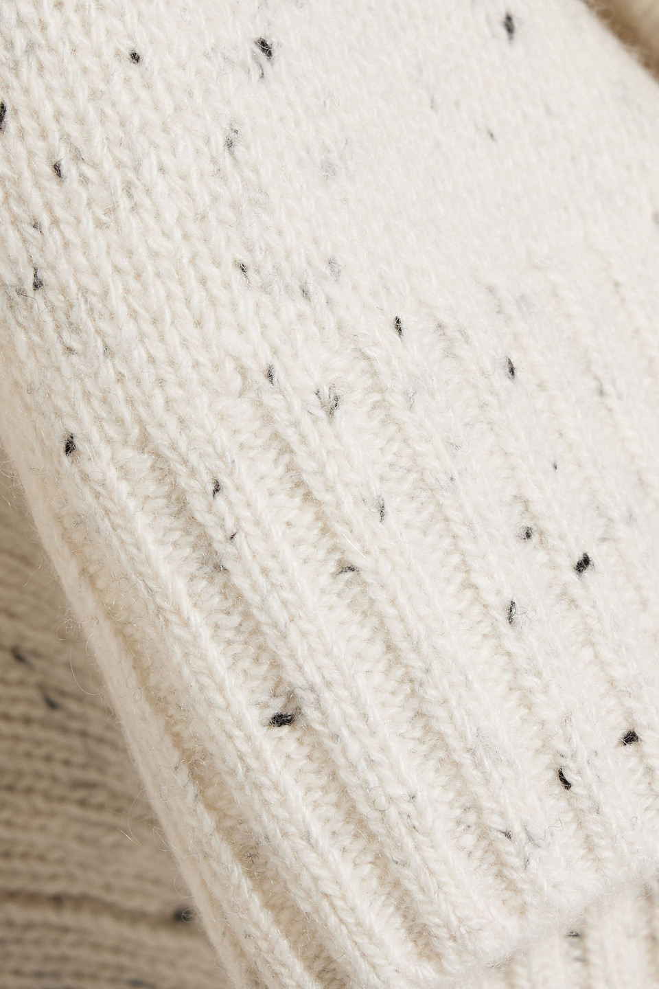 Autumn Cashmere Donegal Cashmere Sweater In Ecru