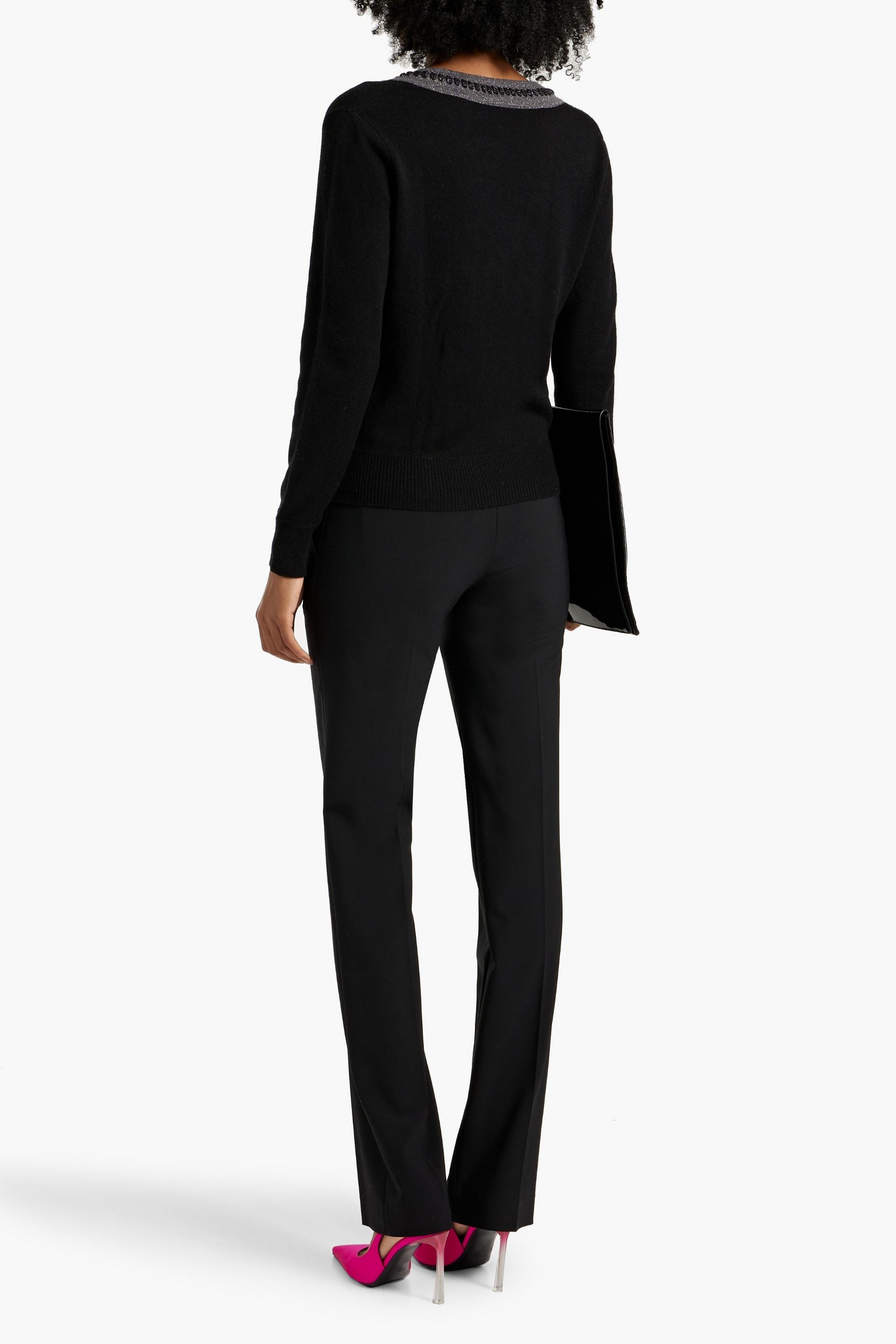 Autumn Cashmere Metallic cashmere sweater