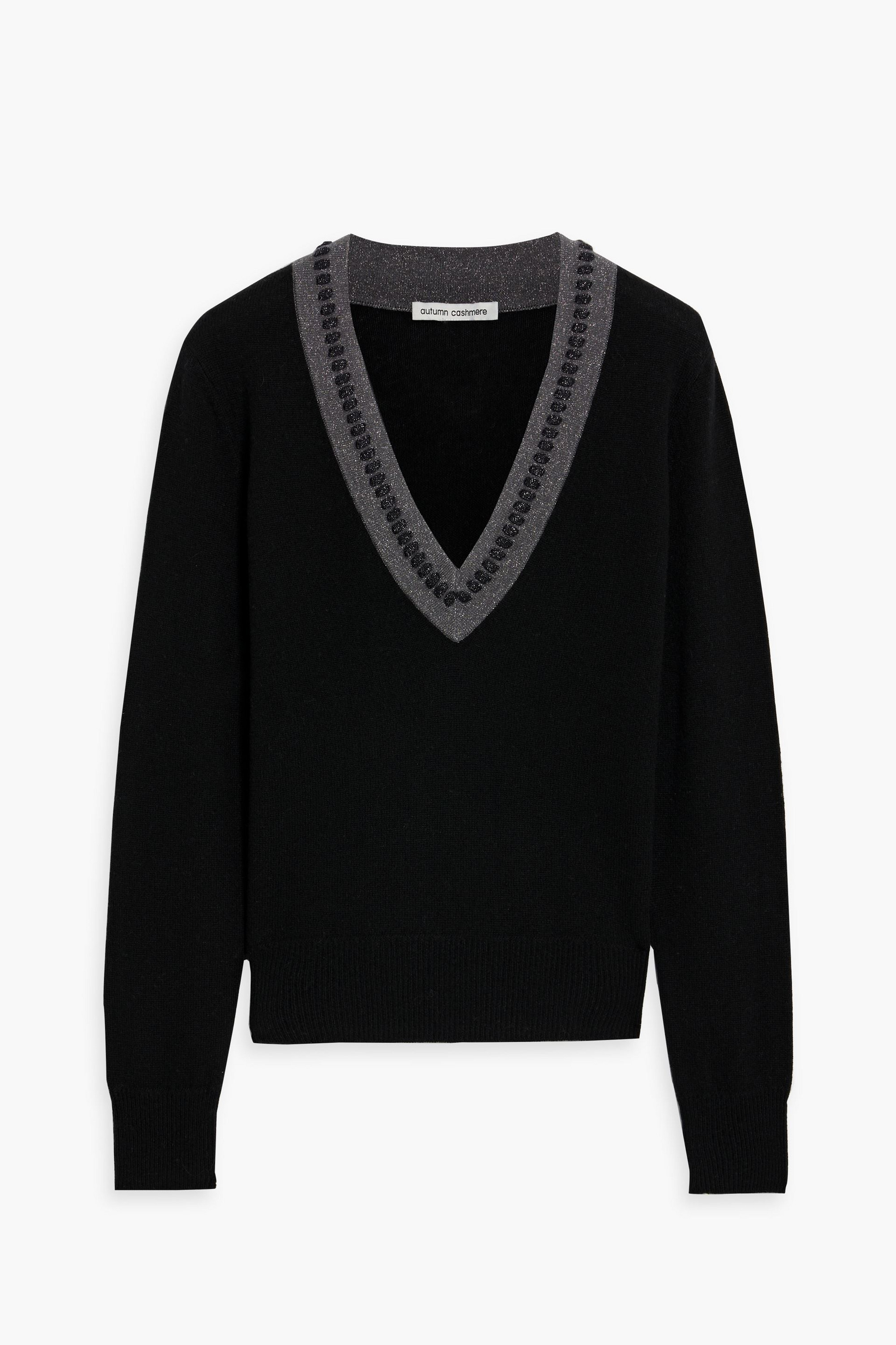 Autumn Cashmere Metallic cashmere sweater