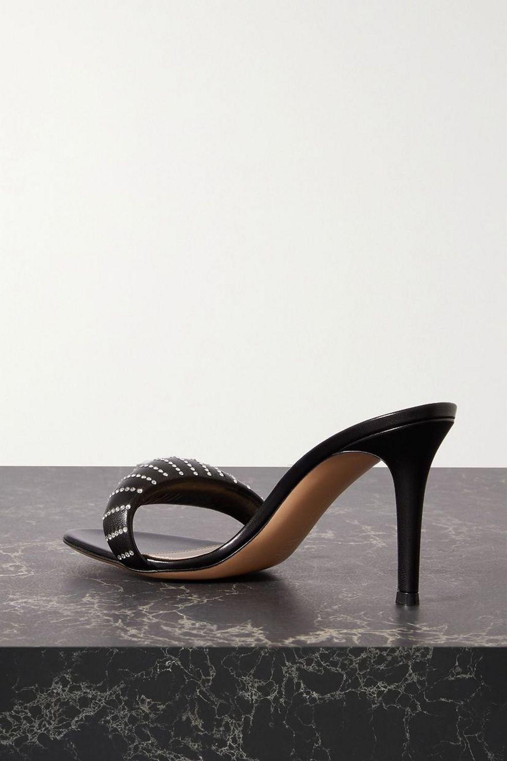 GIANVITO ROSSI Bijoux 90 embellished leather mules