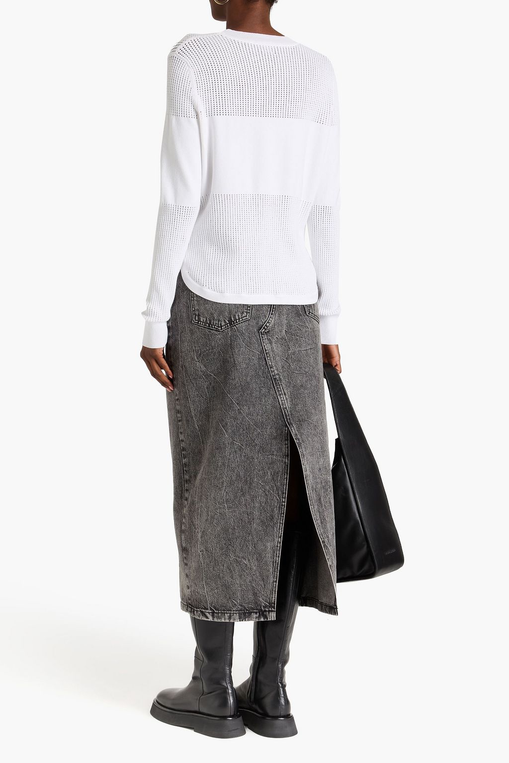 AUTUMN CASHMERE كنزة رياضية محبوكة