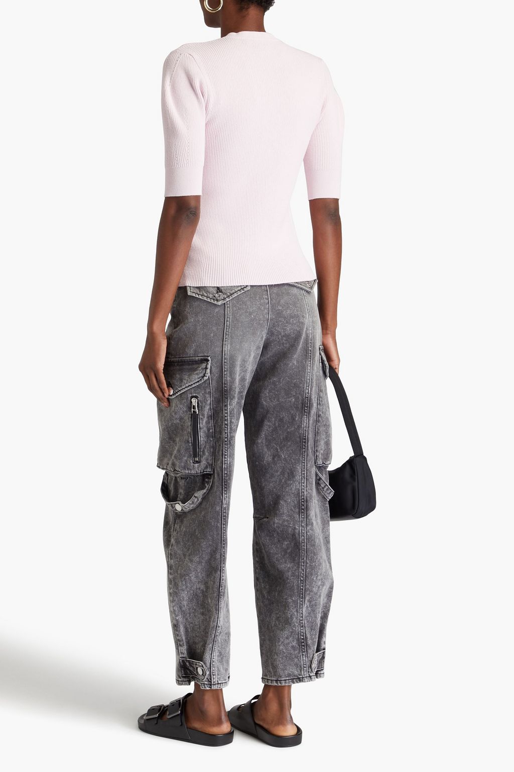 COTTON BY AUTUMN CASHMERE 리브 니트 스웨터