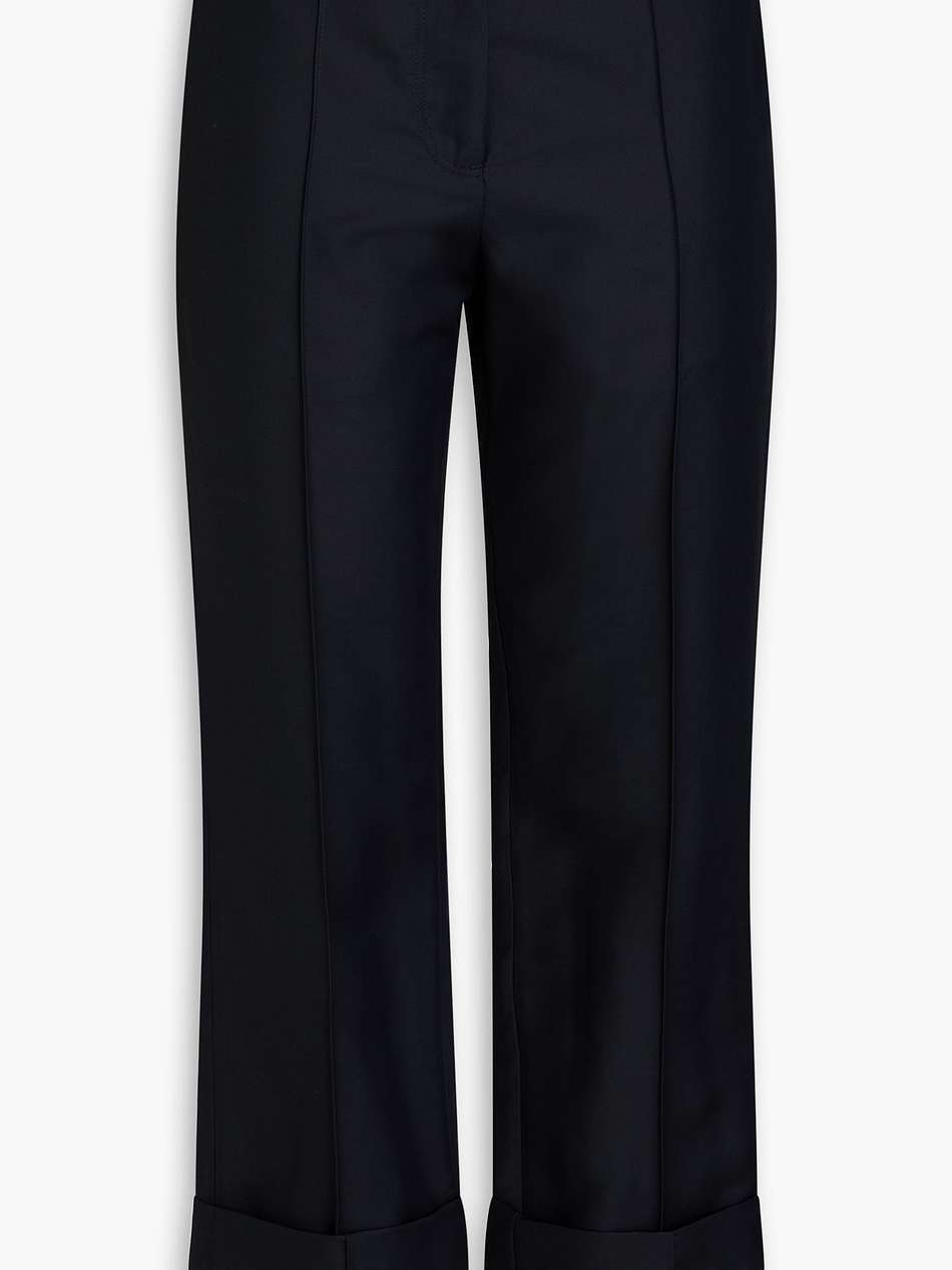 woven straight-leg pants