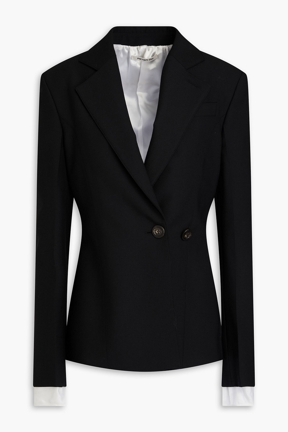Peter Do Blazer Aus Twill In Schwarz