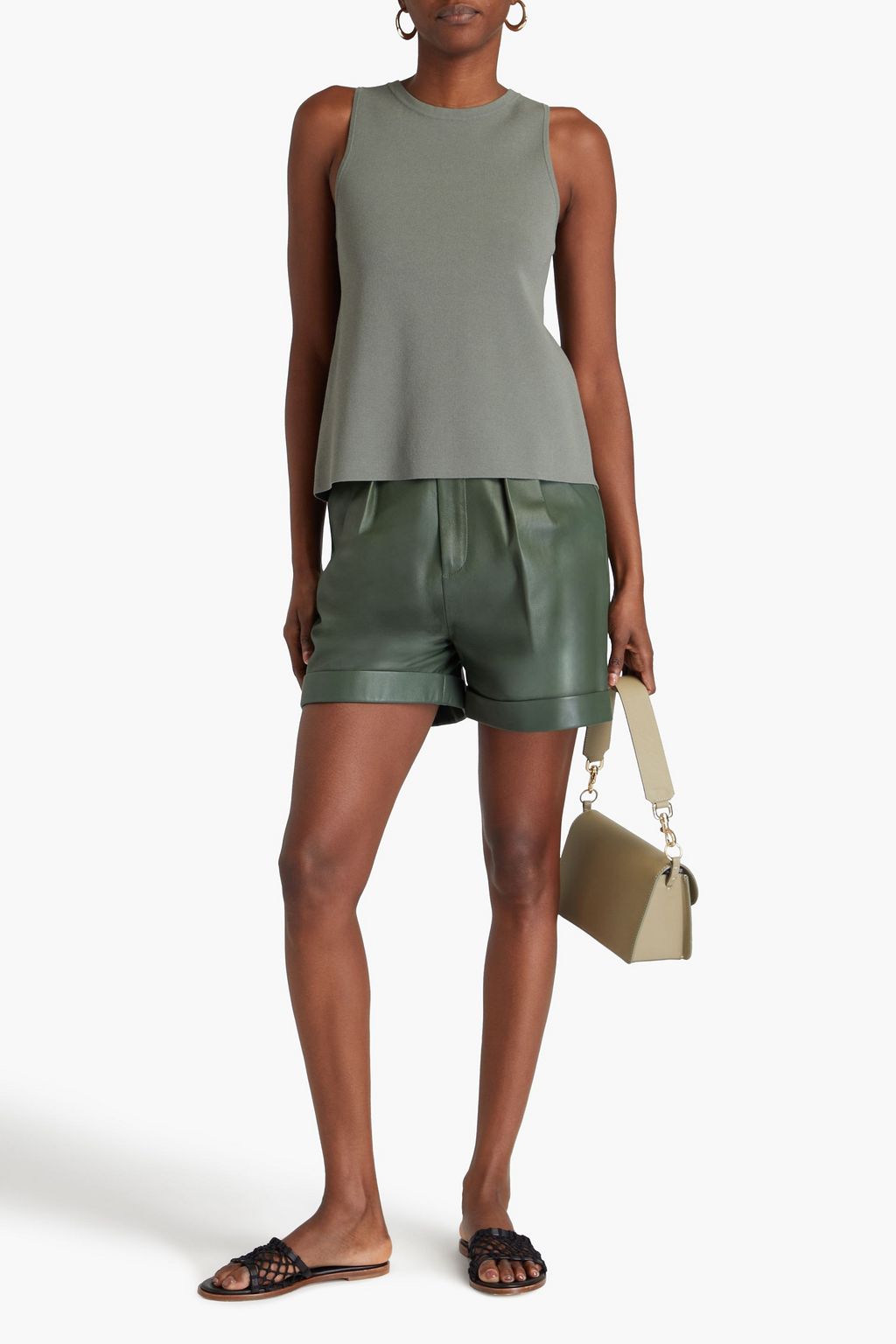 COTTON BY AUTUMN CASHMERE Stretch-knit top