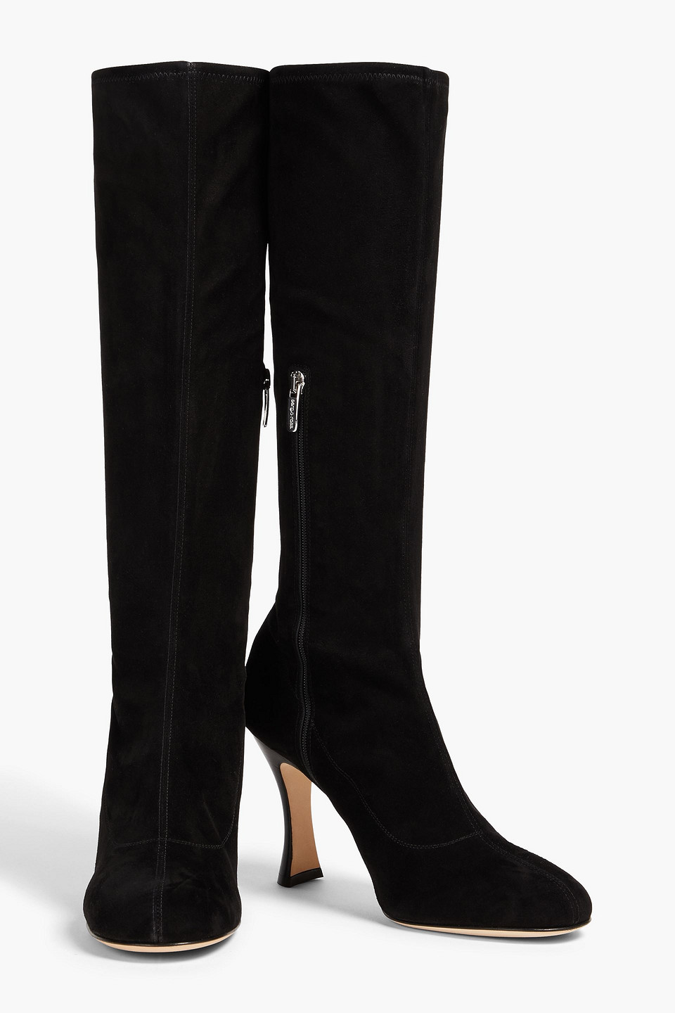 SERGIO ROSSI ROYAL STRETCH-SUEDE BOOTS