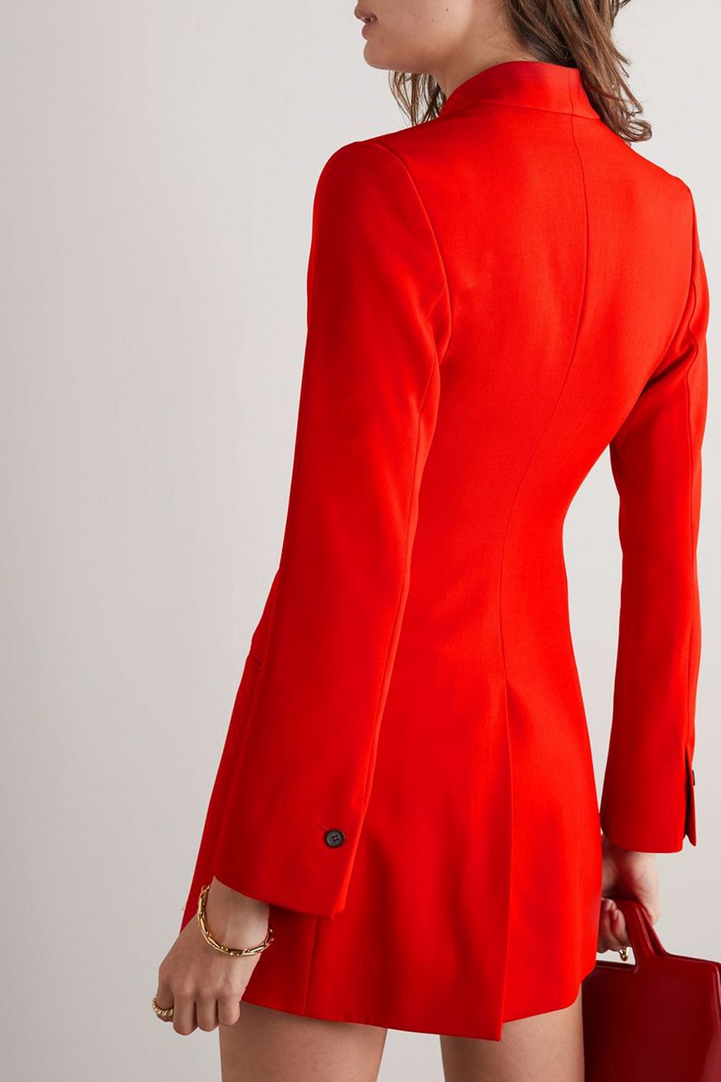 FERRAGAMO Wrap-effect wool blazer