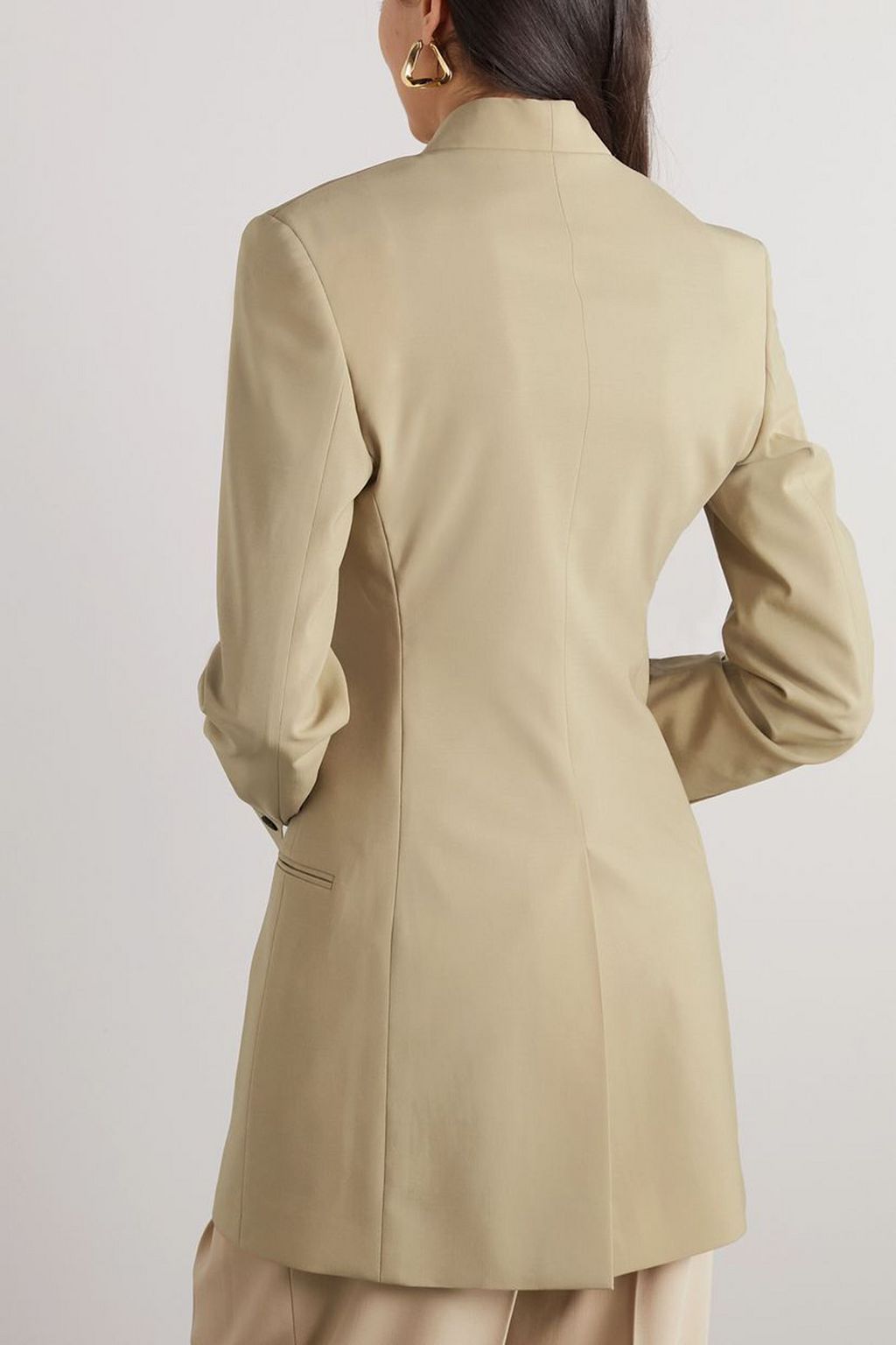 FERRAGAMO Wrap-effect wool blazer