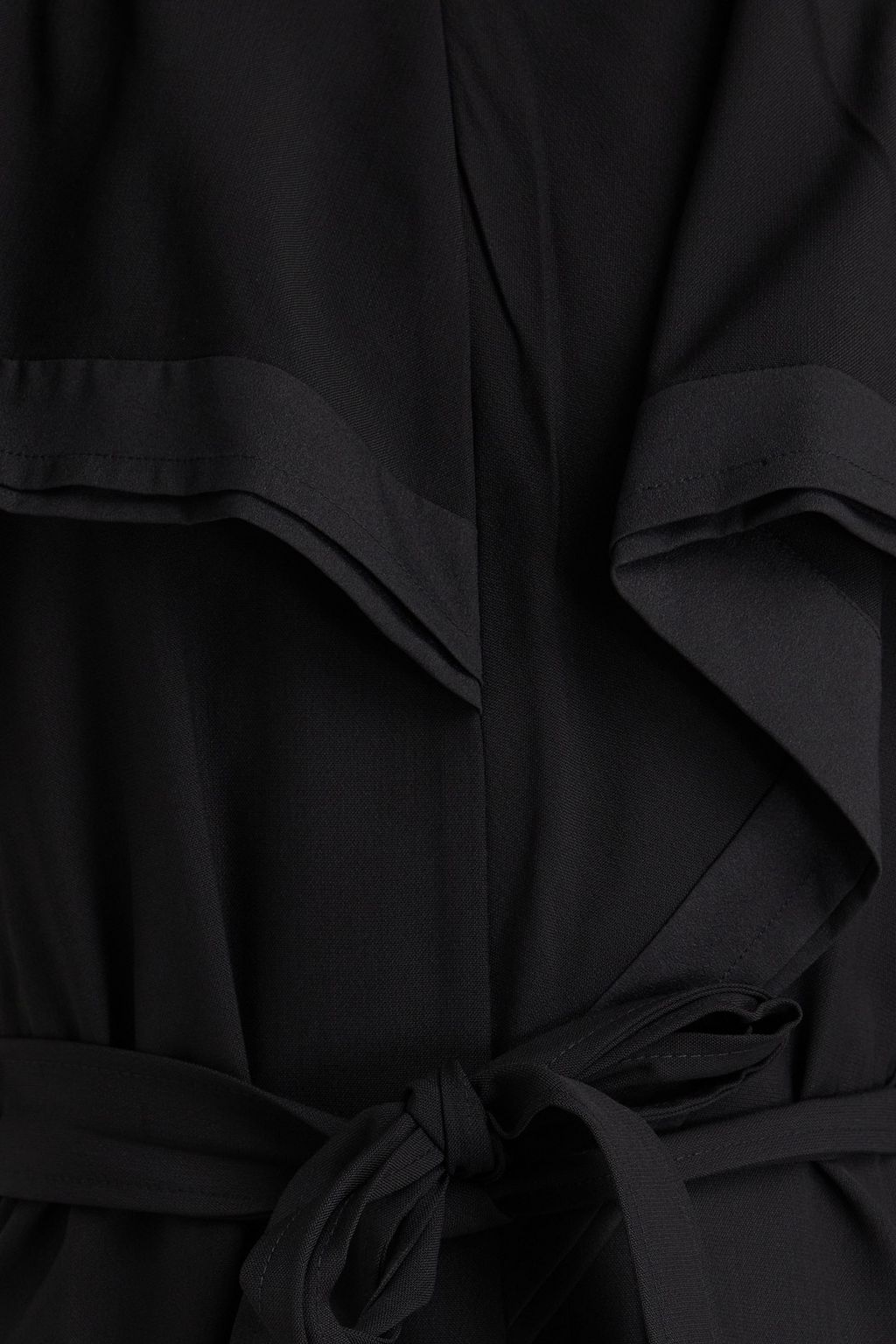 3.1 PHILLIP LIM فستان متوسط الطول من مزيج الصوف بتصميم منسدل