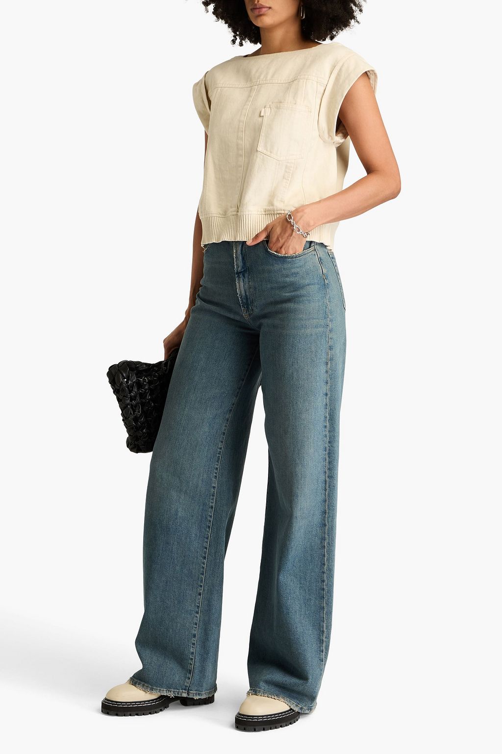 3.1 PHILLIP LIM بلوزة من القطن