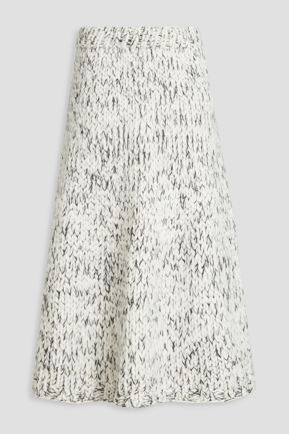 Joseph Wool-blend Midi Skirt In Ivory