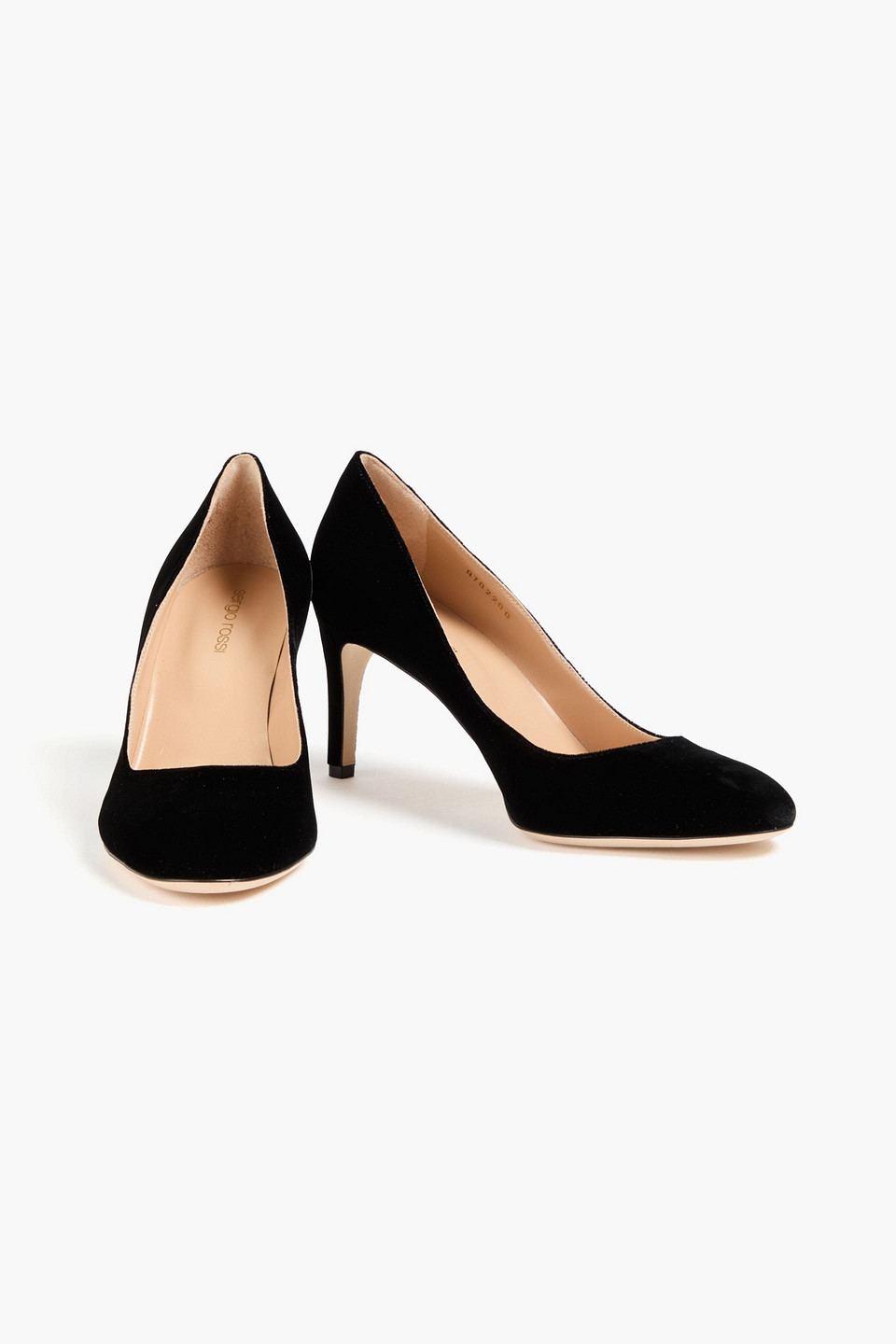 Sergio Rossi Madame Velvet Pumps In Black
